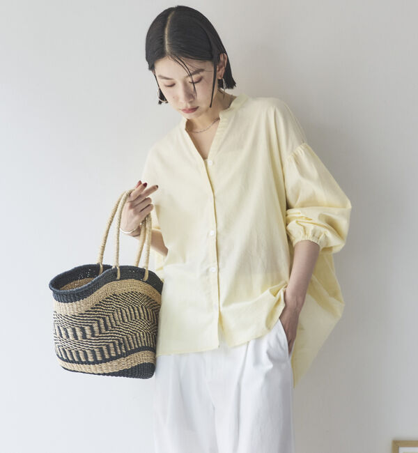 Doux archives「コットンリネン袖ボリュームシャツ」|シャツ・ブラウス|CREAM