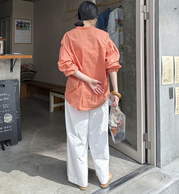 Doux archives「コットンリネン袖ボリュームシャツ」|シャツ・ブラウス|