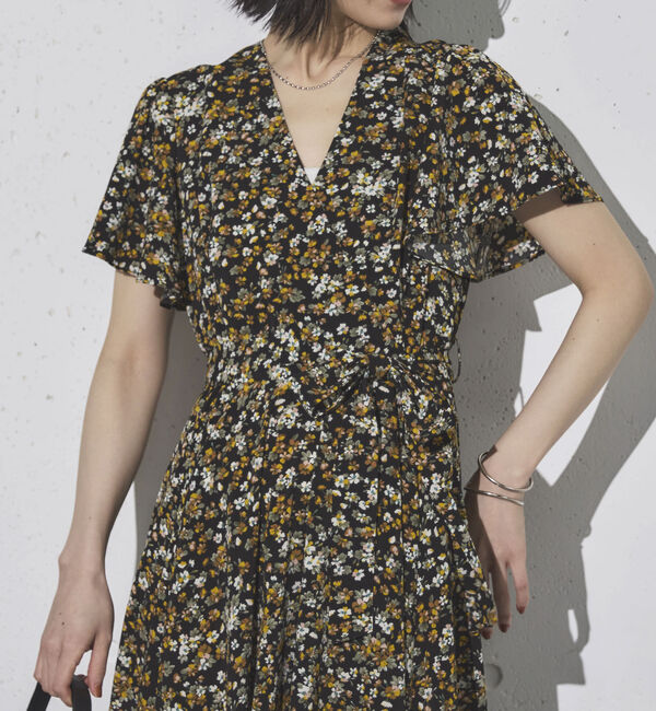 Doux archives「花柄カシュクールワンピース」|ワンピース|