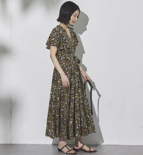 Doux archives「花柄カシュクールワンピース」|ワンピース|