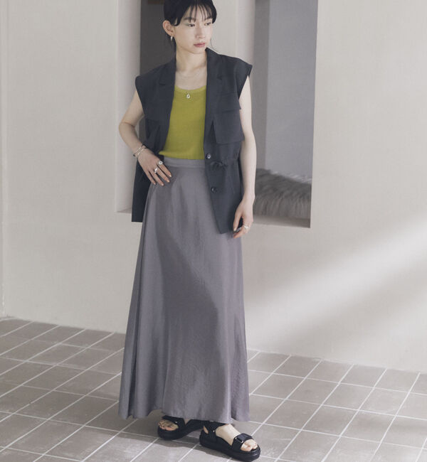 Doux archives「リネンライクサファリジレ」|テーラードジャケット|