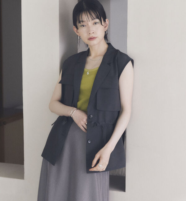 Doux archives「リネンライクサファリジレ」|テーラードジャケット|