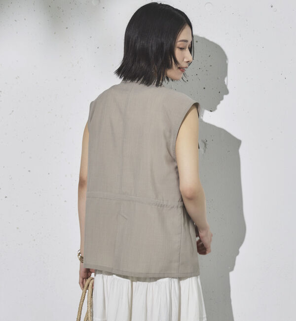 Doux archives「リネンライクサファリジレ」|テーラードジャケット|