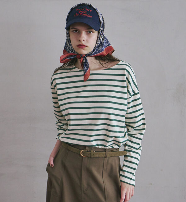 Doux archives「ペイズリー柄スカーフ」|バンダナ・スカーフ|NAVY