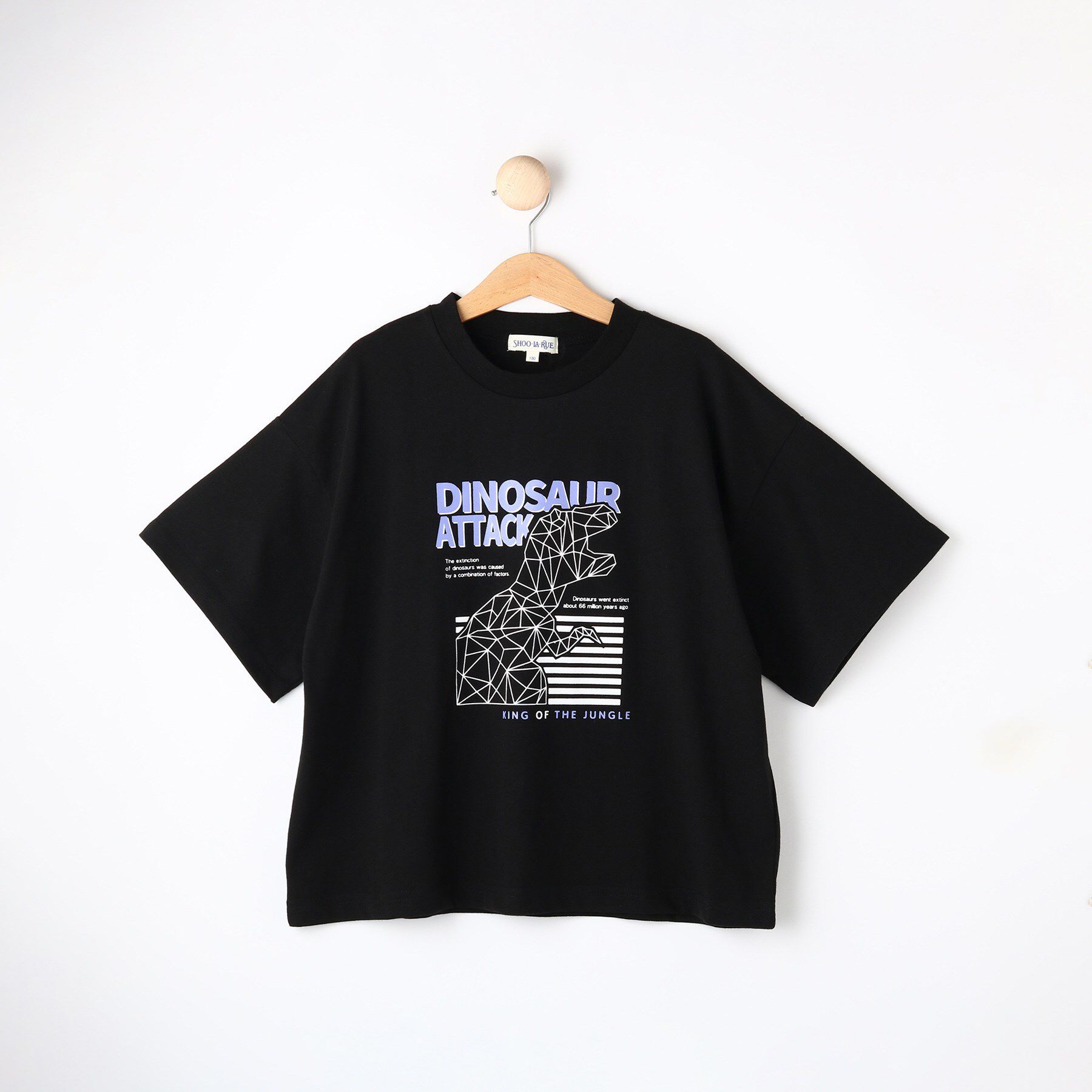 SHOO･LA･RUE「【130-150cm】BOYプリントTシャツ」|Tシャツ・カットソー|ブラック(019)