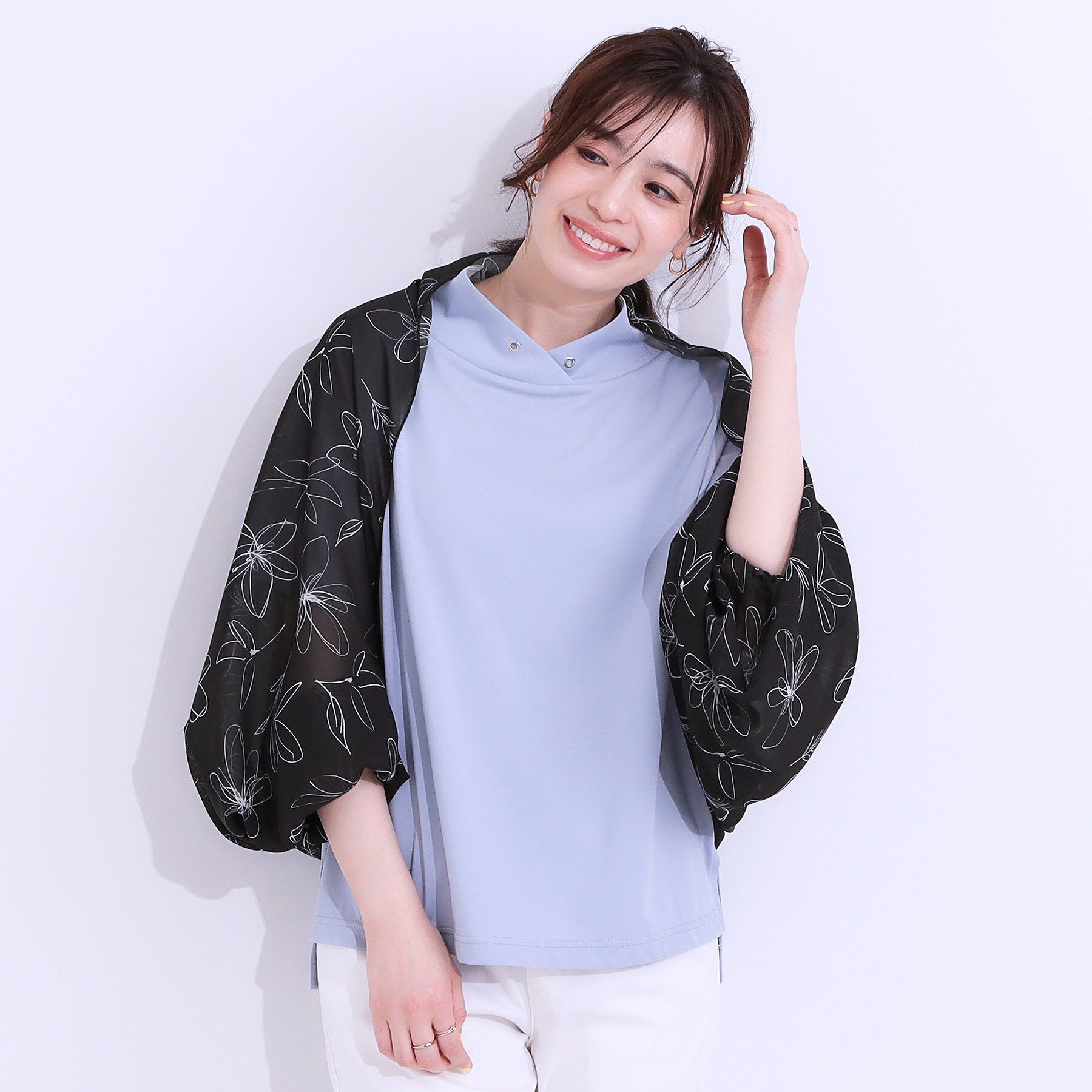 SHOO･LA･RUE「【接触冷感/ギフトにも】コンパクトボレロ」|カーディガン|