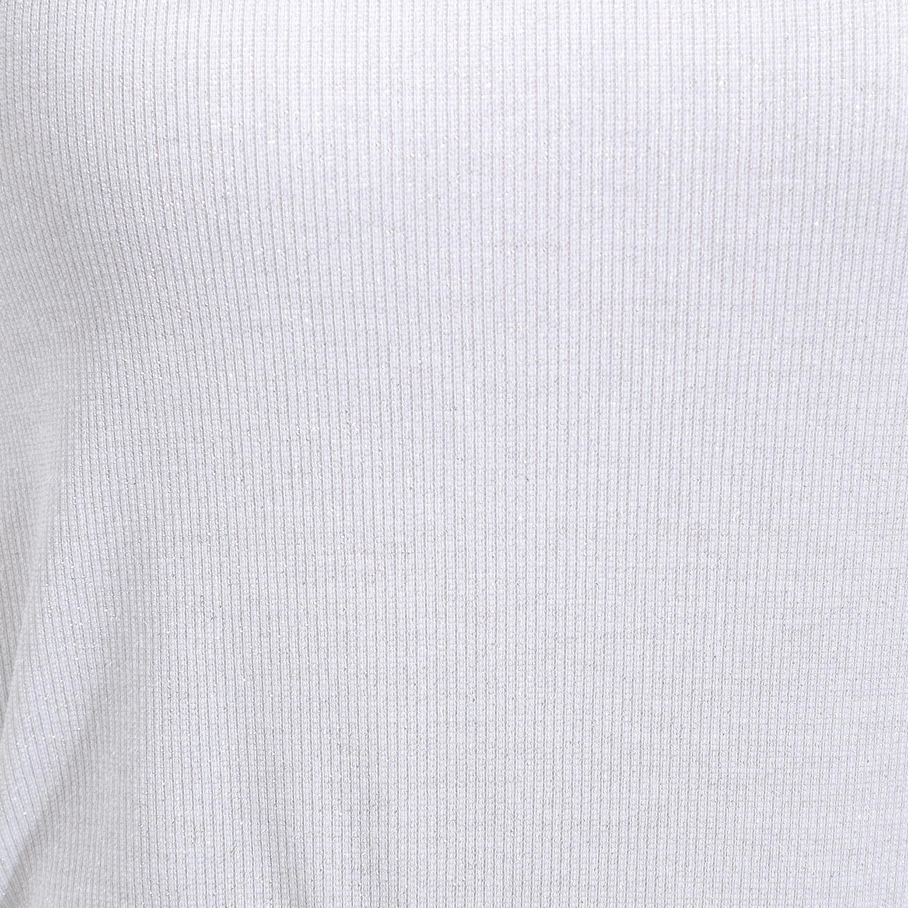 SHOO･LA･RUE「【S-LL】大人のラメ感 テレコ半袖トップス」|Tシャツ・カットソー|