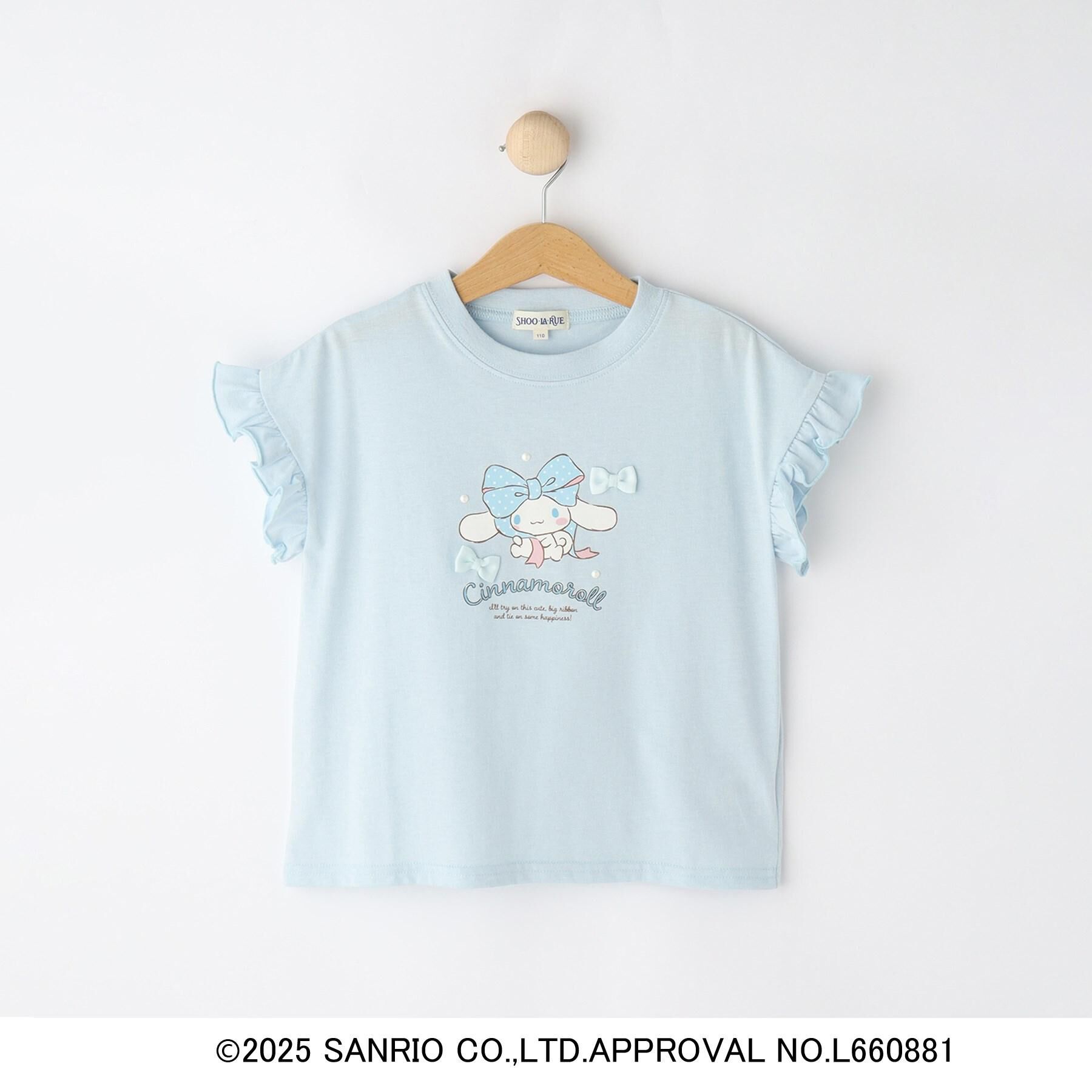 SHOO･LA･RUE「【サンリオキャラクターズ】袖フリルTシャツ」|Tシャツ・カットソー|
