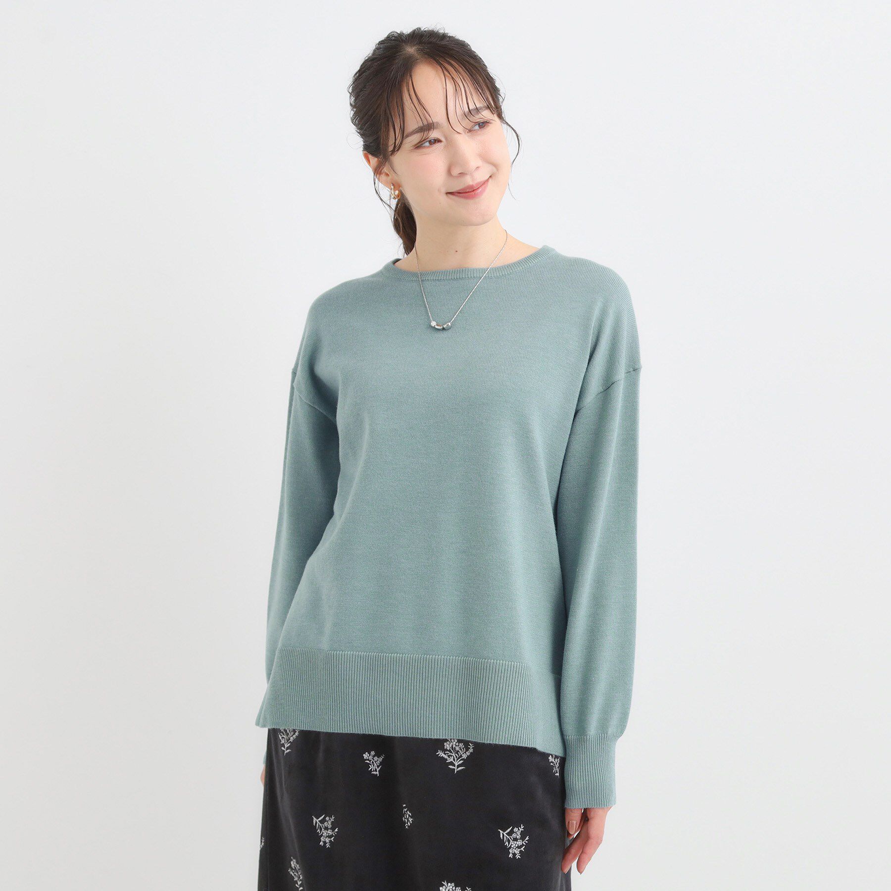 SHOO･LA･RUE「【洗濯機可/毛玉レス】アウトスタイルもきれいに決まる サイドスリットニット【CIRCRIC】」|ニット・セーター|