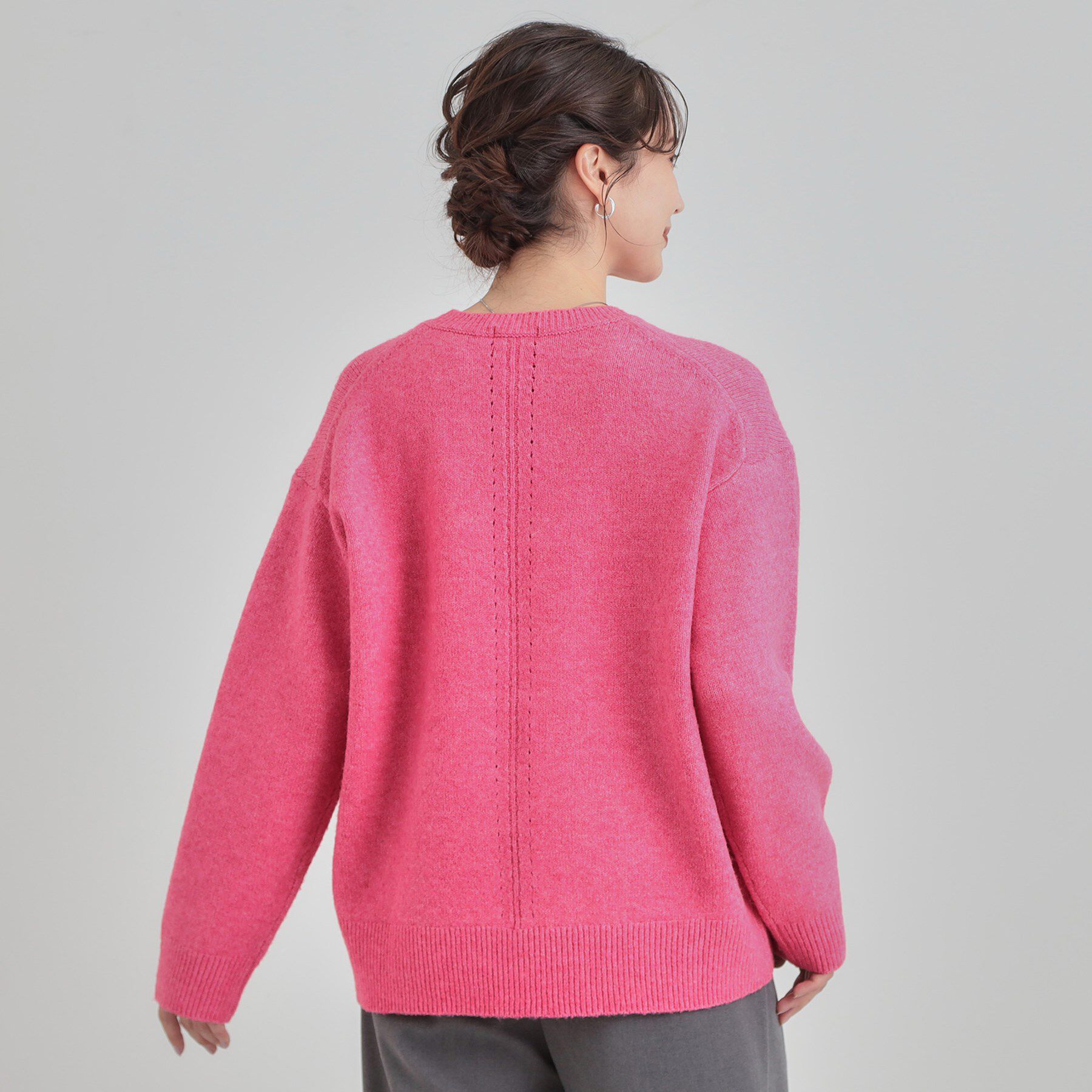 SHOO･LA･RUE「【洗濯機可/S-LL】色違いで欲しくなる ふんわりゆるニット」|ニット・セーター|