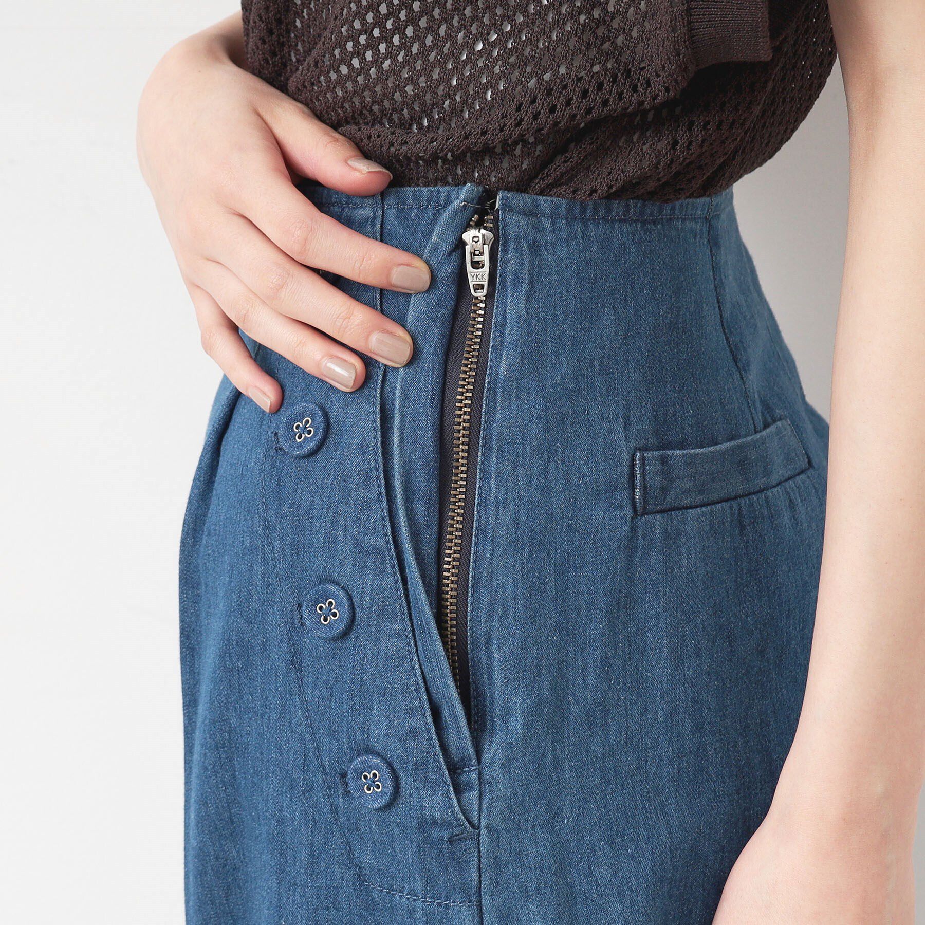 Dessin「【洗える】デニムワイドマリンパンツ（S～L）」|デニム|