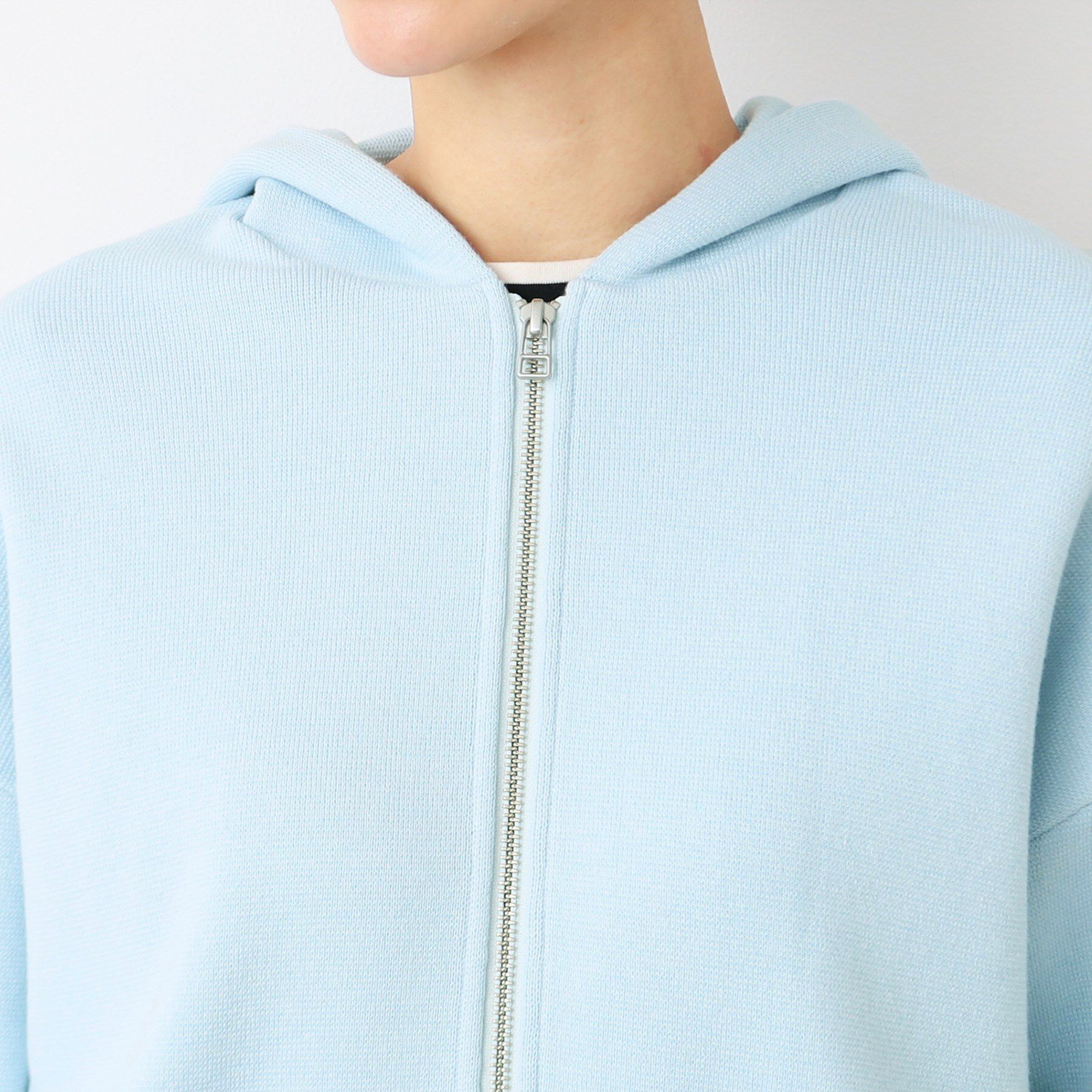 Dessin「【洗える】フーデットニットミラノリブカーデ」|カーディガン|