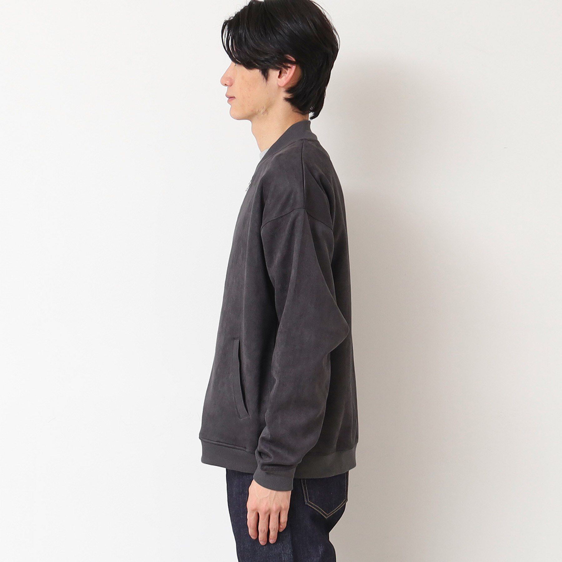 Dessin「【洗える】ポンチスウェードカットブルゾン」|ブルゾン・スタジャン|