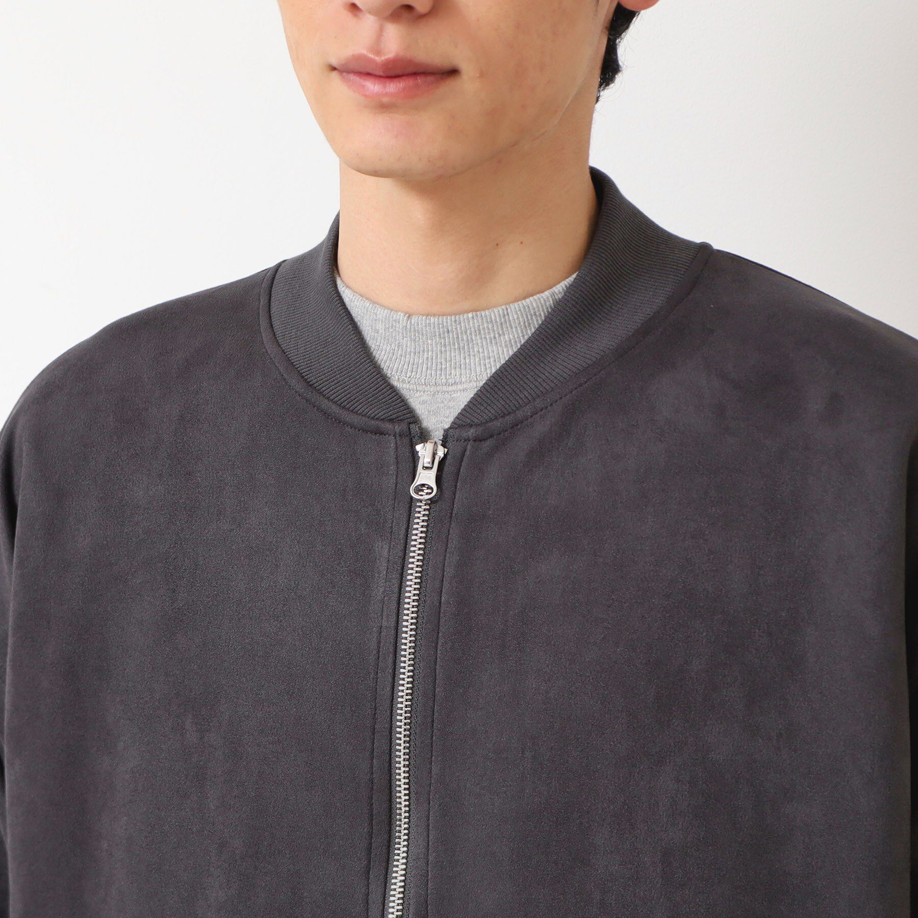 Dessin「【洗える】ポンチスウェードカットブルゾン」|ブルゾン・スタジャン|