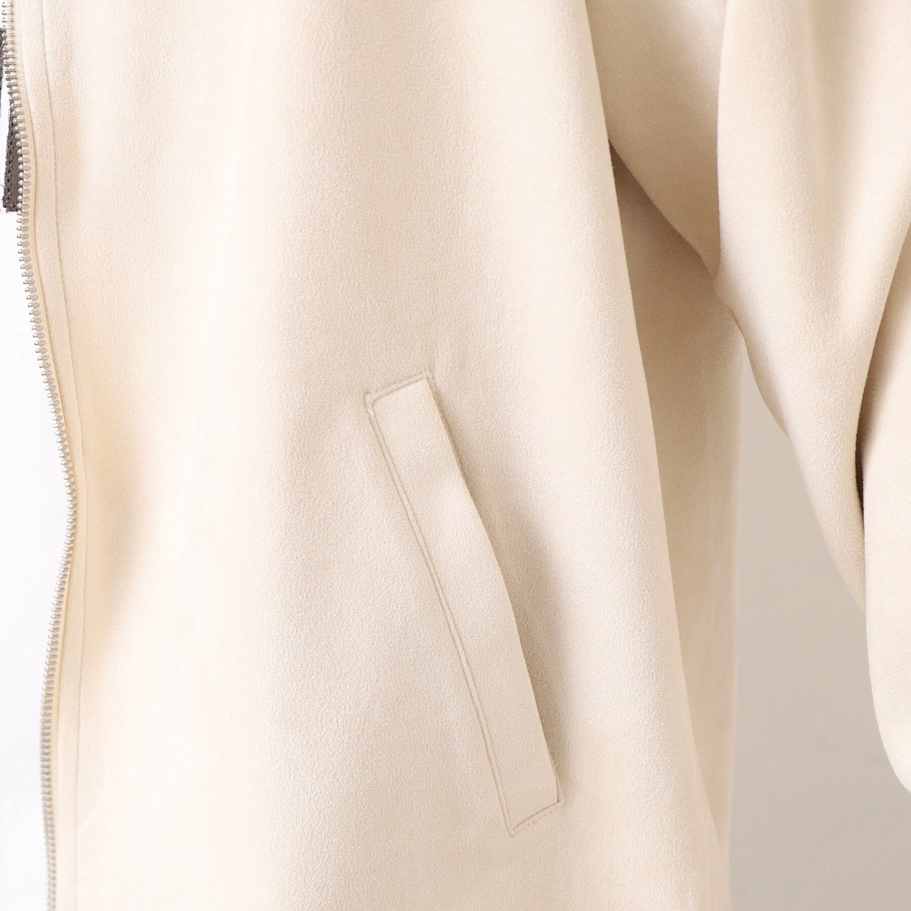 Dessin「【洗える】ポンチスウェードカットブルゾン」|ブルゾン・スタジャン|