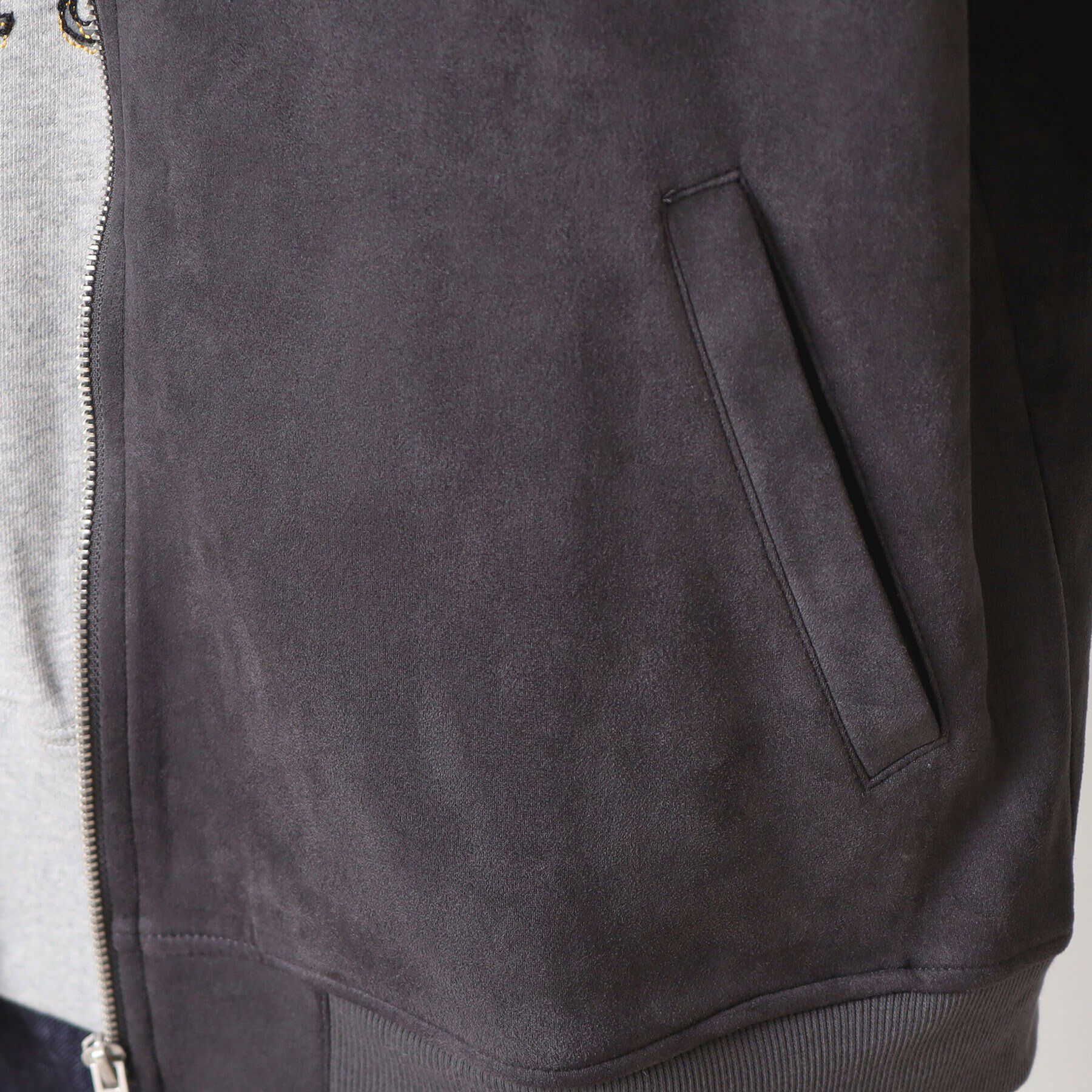 Dessin「【洗える】ポンチスウェードカットブルゾン」|ブルゾン・スタジャン|