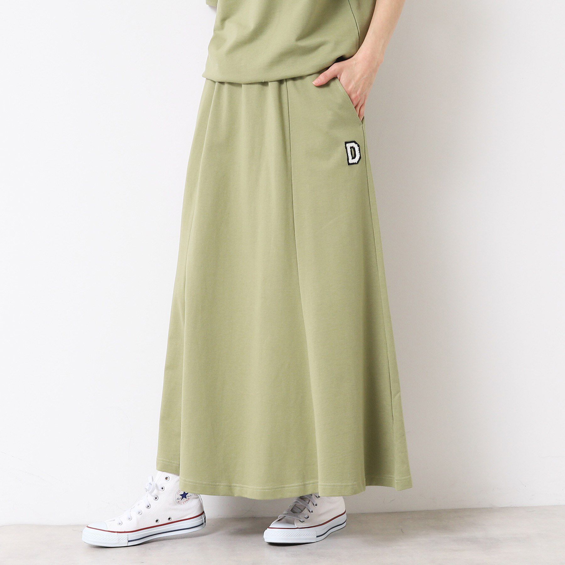 Dessin「【セットアップ可能・ウエストゴム・洗える】ミニ裏毛フレアスカート」|スカート|