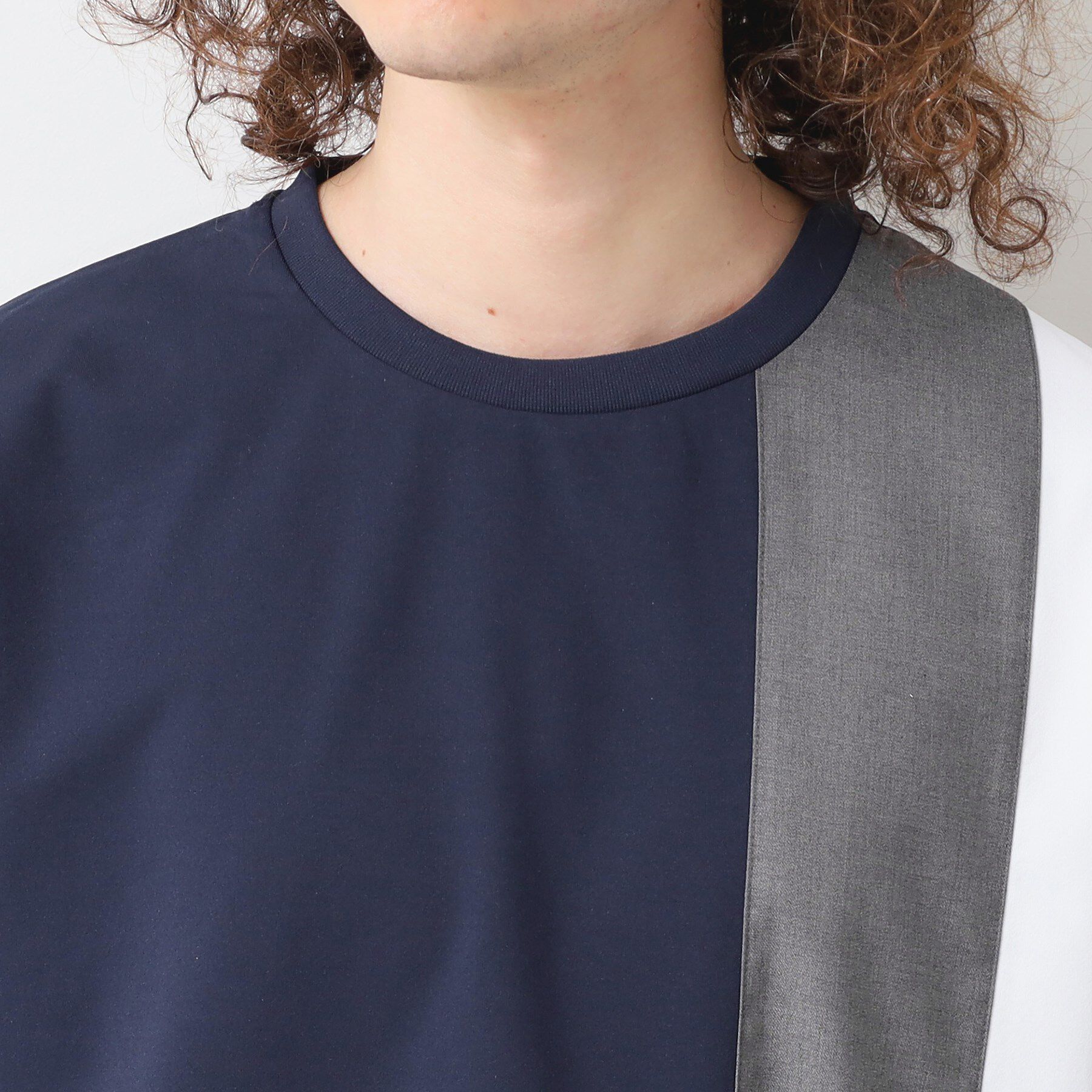 Dessin「【洗える】ブロック切り替えTシャツ」|Tシャツ・カットソー|