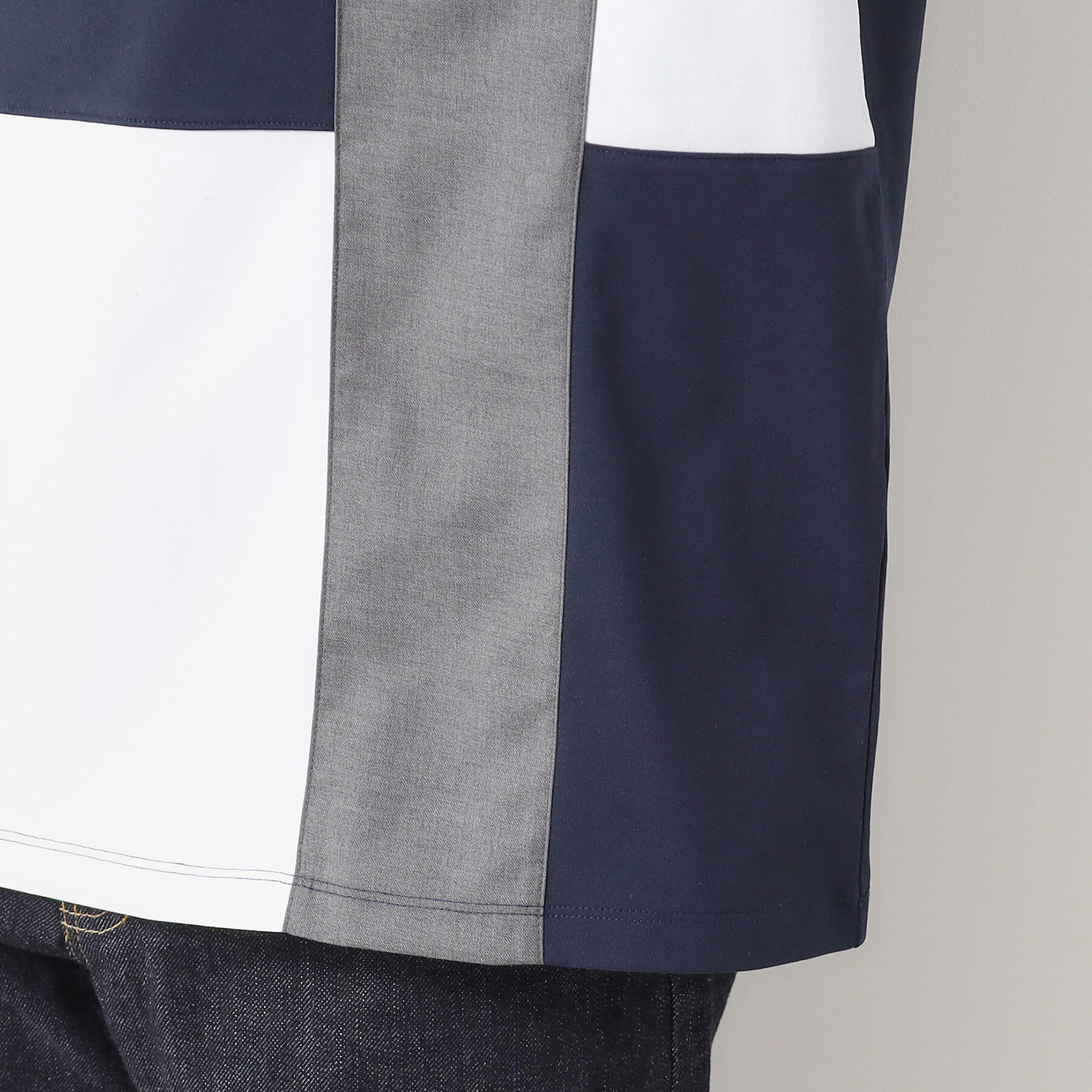 Dessin「【洗える】ブロック切り替えTシャツ」|Tシャツ・カットソー|