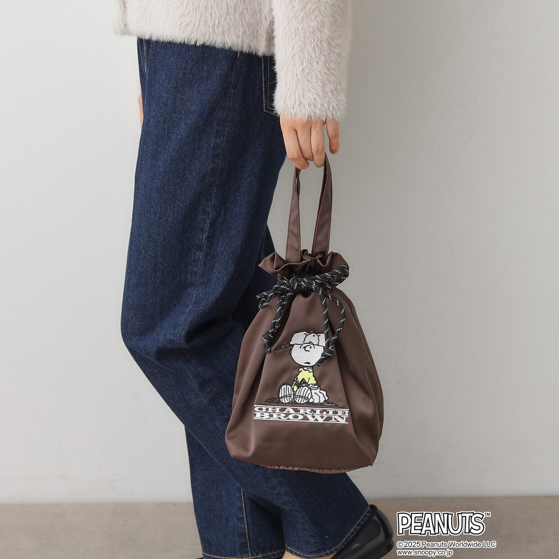 Dessin「PEANUTSサテン巾着トートBAG」|トートバッグ|