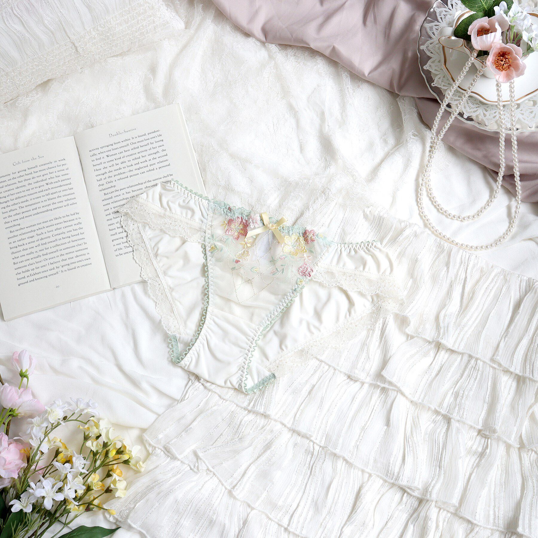 Risa Magli「ハーパー ノーマルショーツ」|インナー|ミント(021)