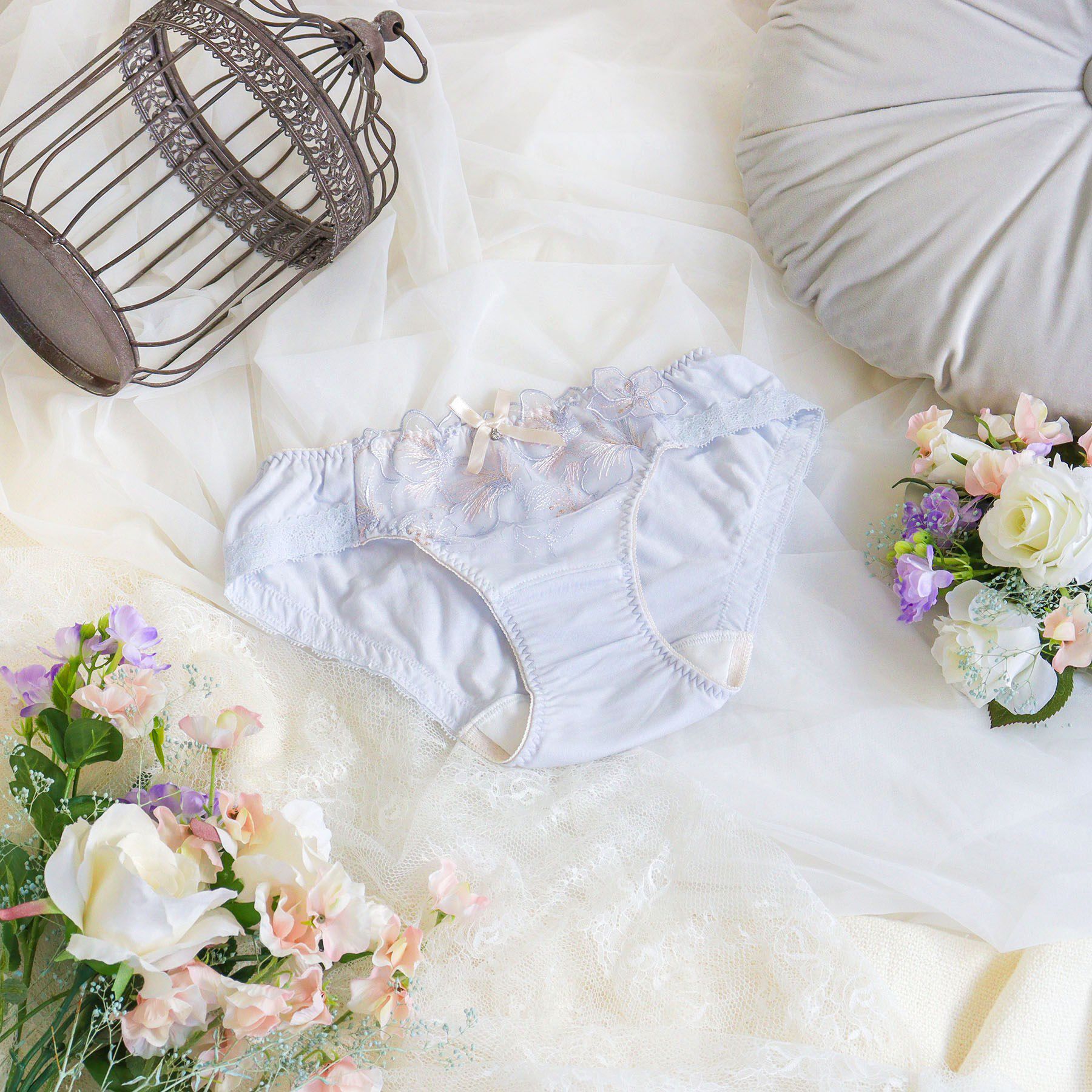 Risa Magli「ナーラ サニタリーショーツ」|インナー|ブルー(092)