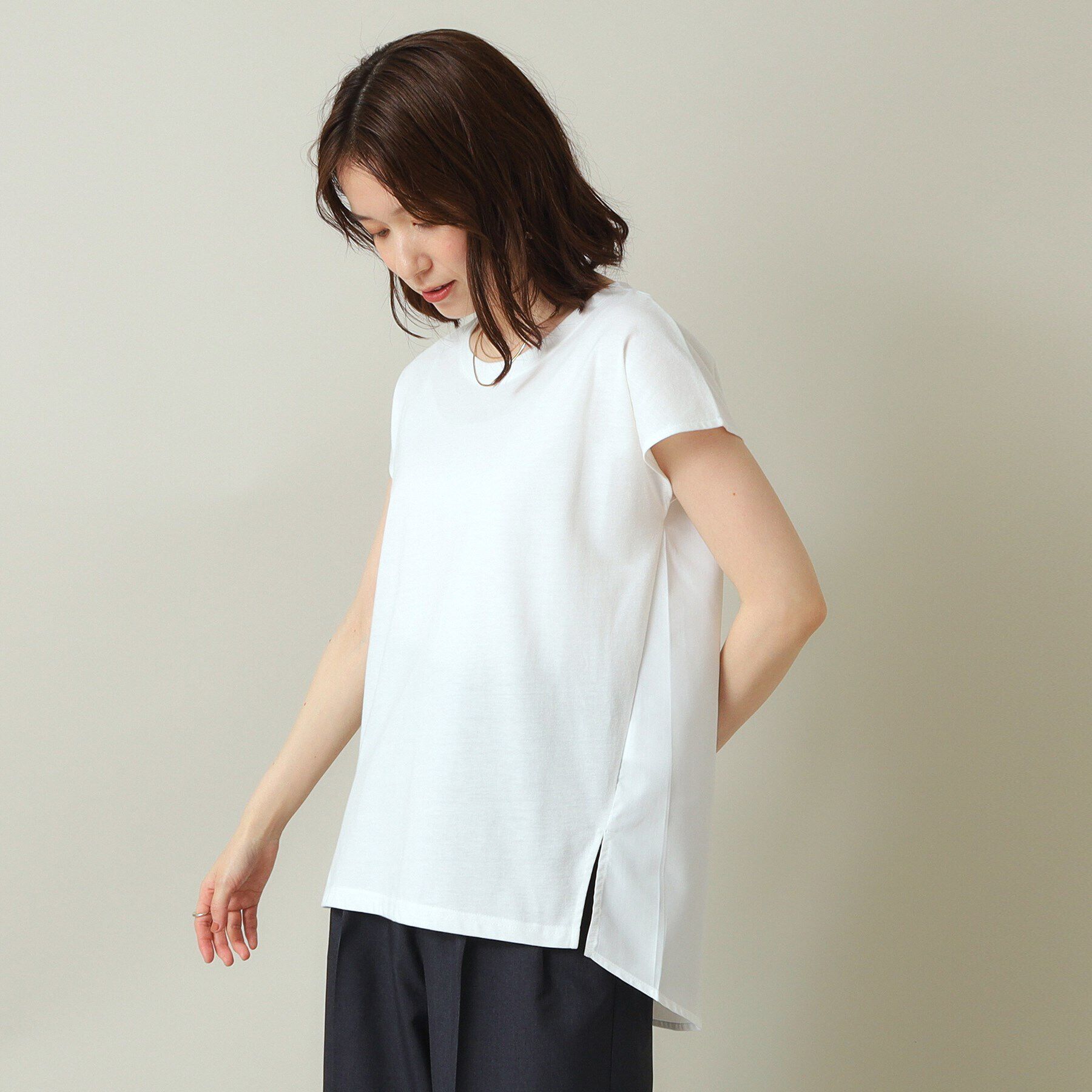 ITS&rsquo;DEMO「【通勤／手洗い可】ドッキングプルオーバー」|Tシャツ・カットソー|