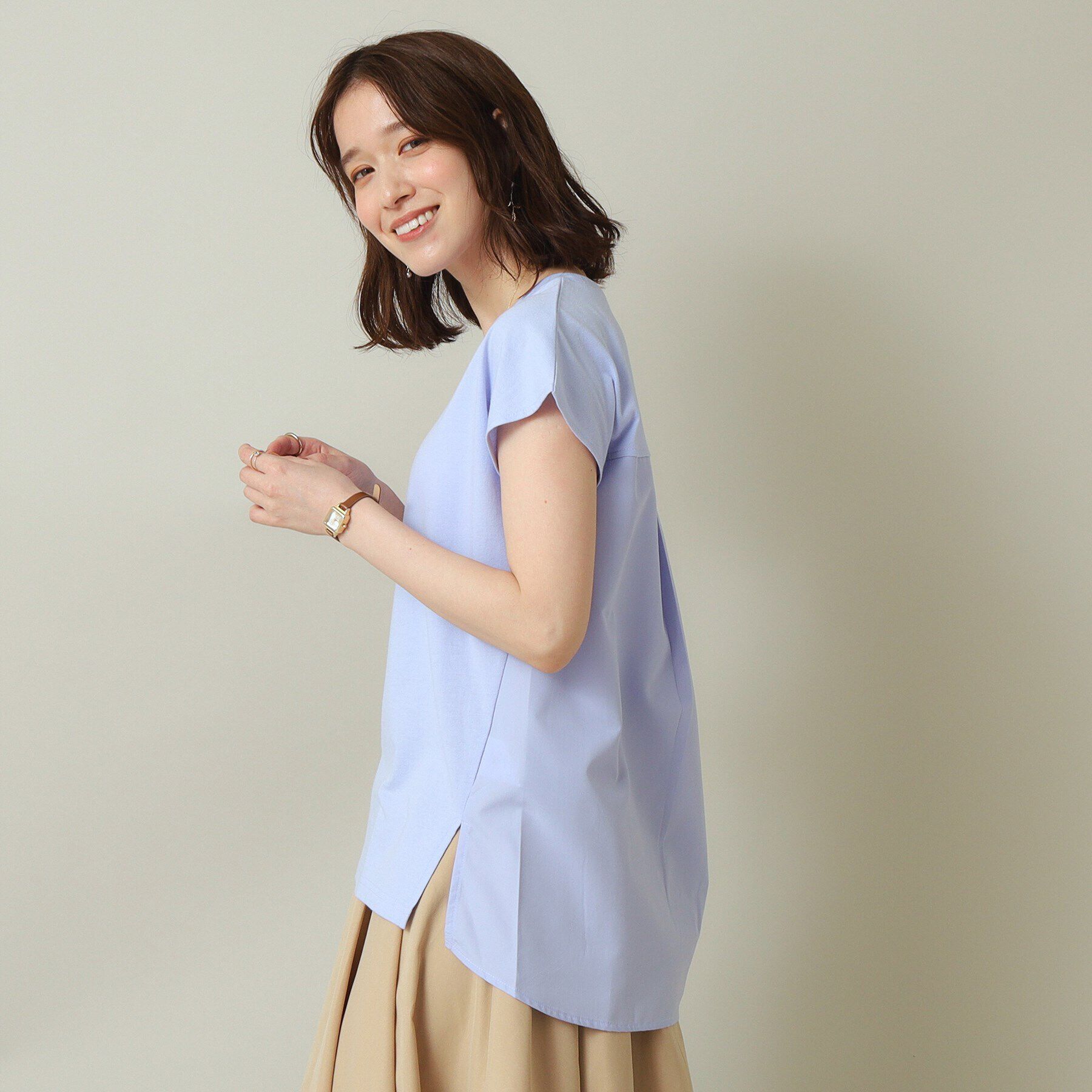 ITS&rsquo;DEMO「【通勤／手洗い可】ドッキングプルオーバー」|Tシャツ・カットソー|