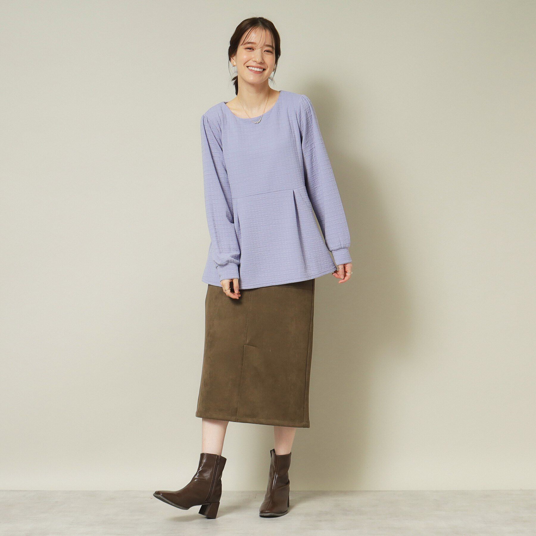 ITS&rsquo;DEMO「【通勤／手洗い可】ペプラムプルオーバー」|Tシャツ・カットソー|