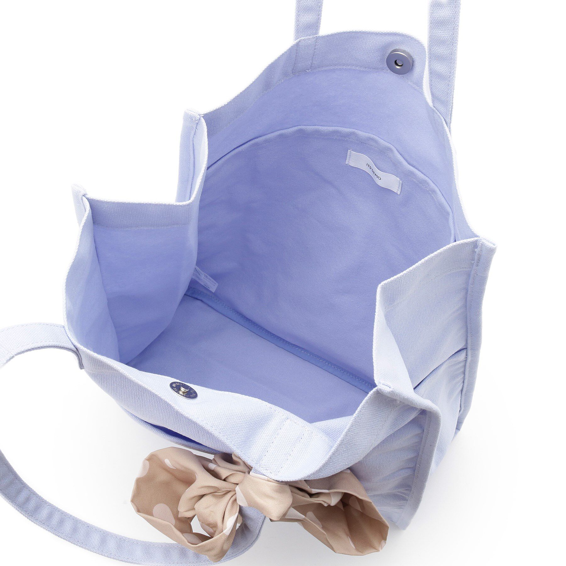 ITS&rsquo;DEMO「【A4対応／推し活】リボン付きキャンバストート」|トートバッグ|