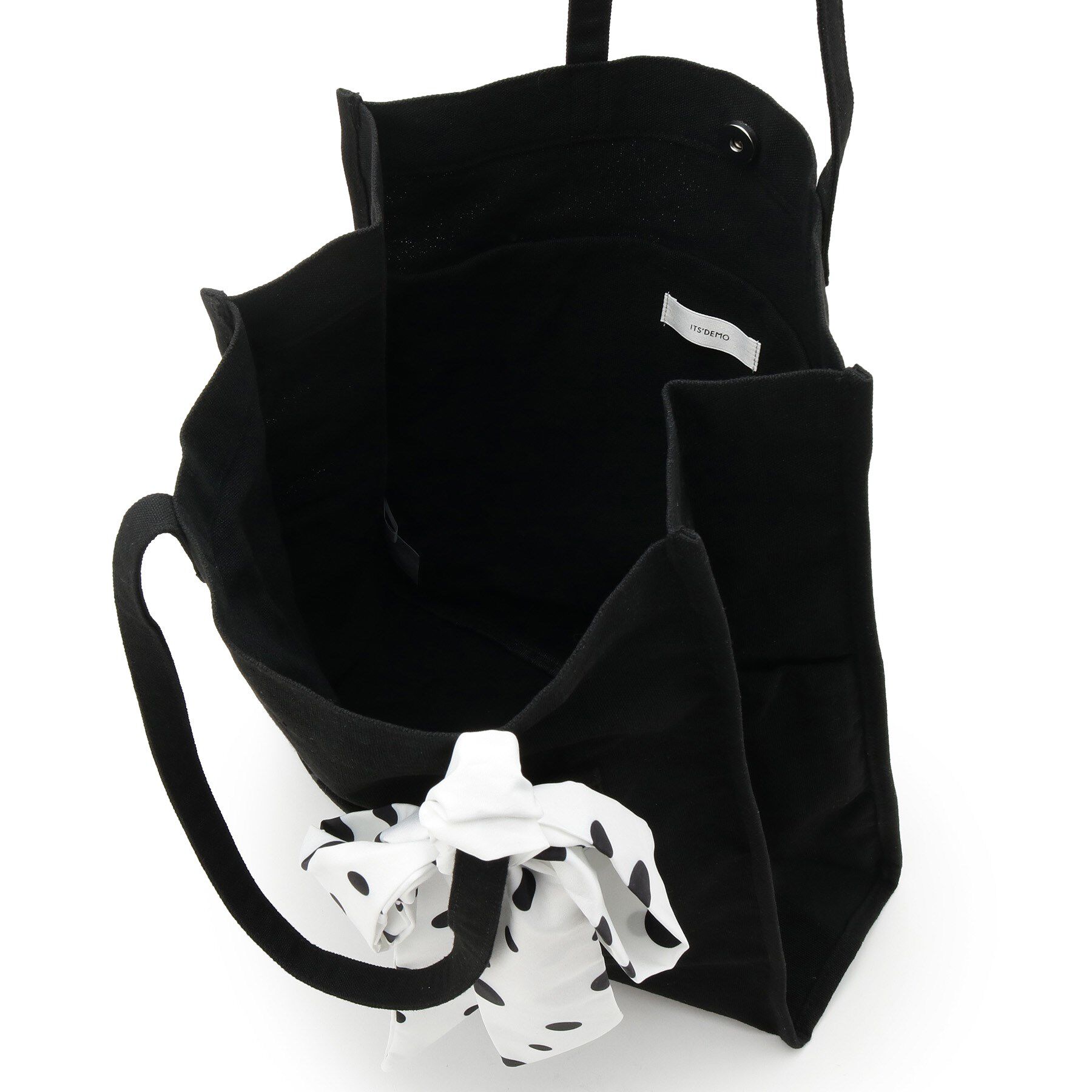 ITS&rsquo;DEMO「【A4対応／推し活】リボン付きキャンバストート」|トートバッグ|