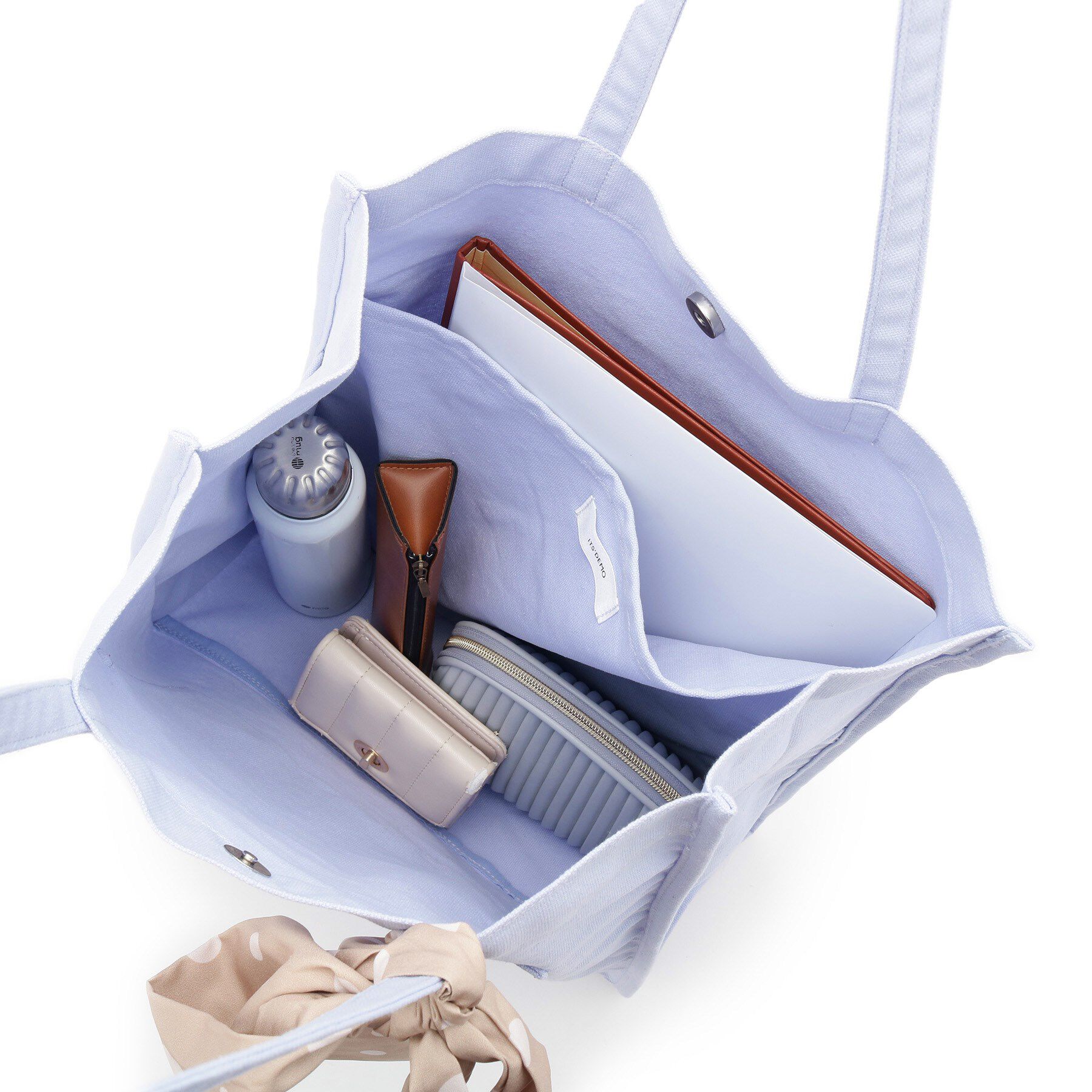 ITS&rsquo;DEMO「【A4対応／推し活】リボン付きキャンバストート」|トートバッグ|