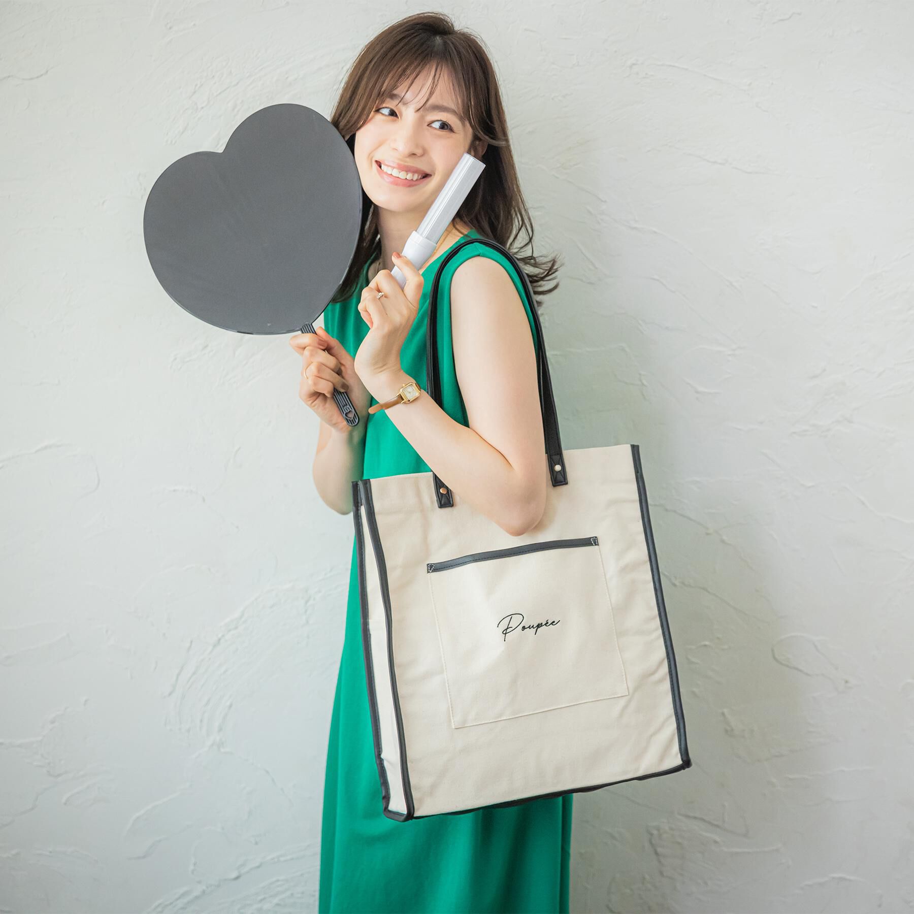 ITS&rsquo;DEMO「【推し活／A4対応】合皮パイピングキャンバストート」|トートバッグ|