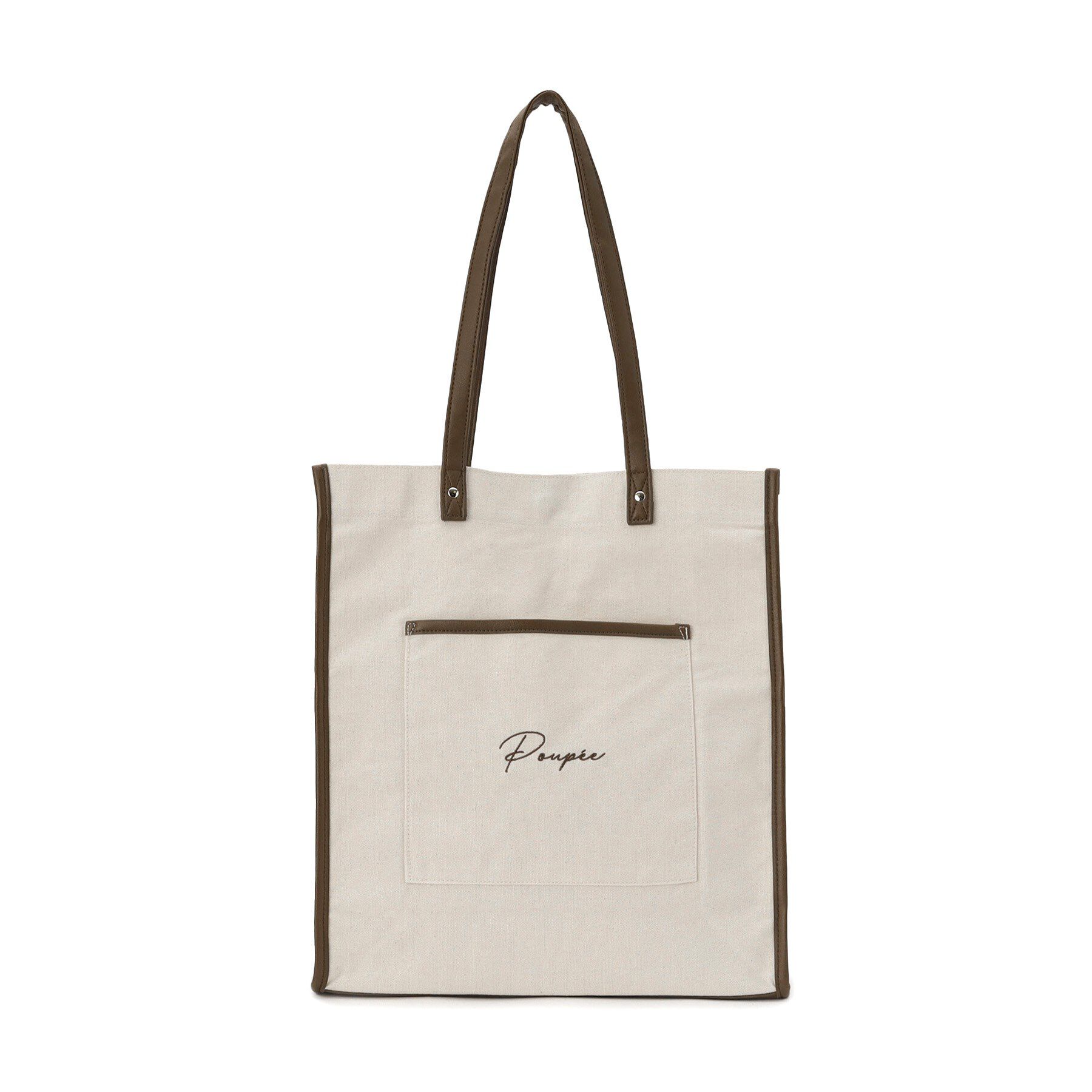 ITS&rsquo;DEMO「【推し活／A4対応】合皮パイピングキャンバストート」|トートバッグ|