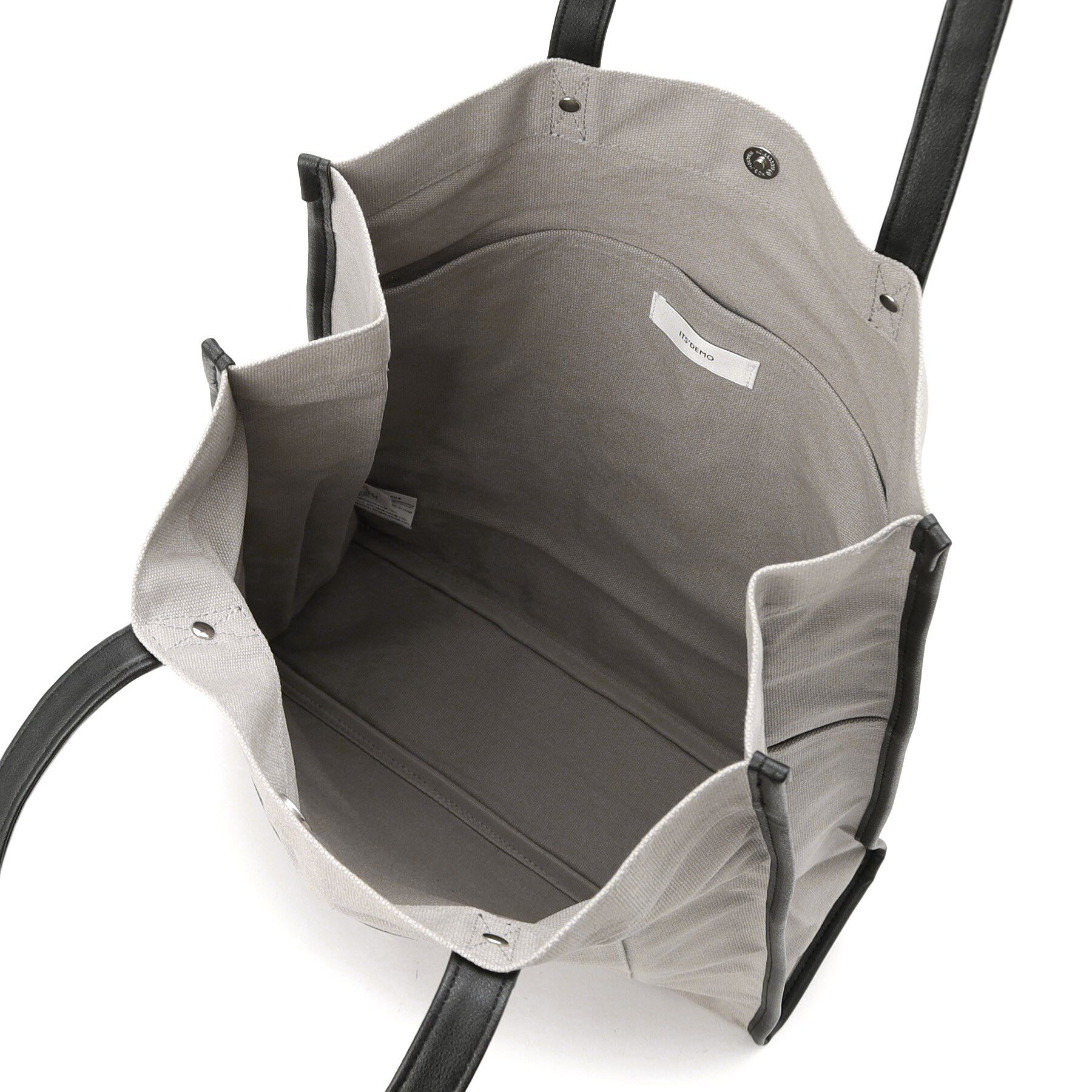 ITS&rsquo;DEMO「【推し活／A4対応】合皮パイピングキャンバストート」|トートバッグ|