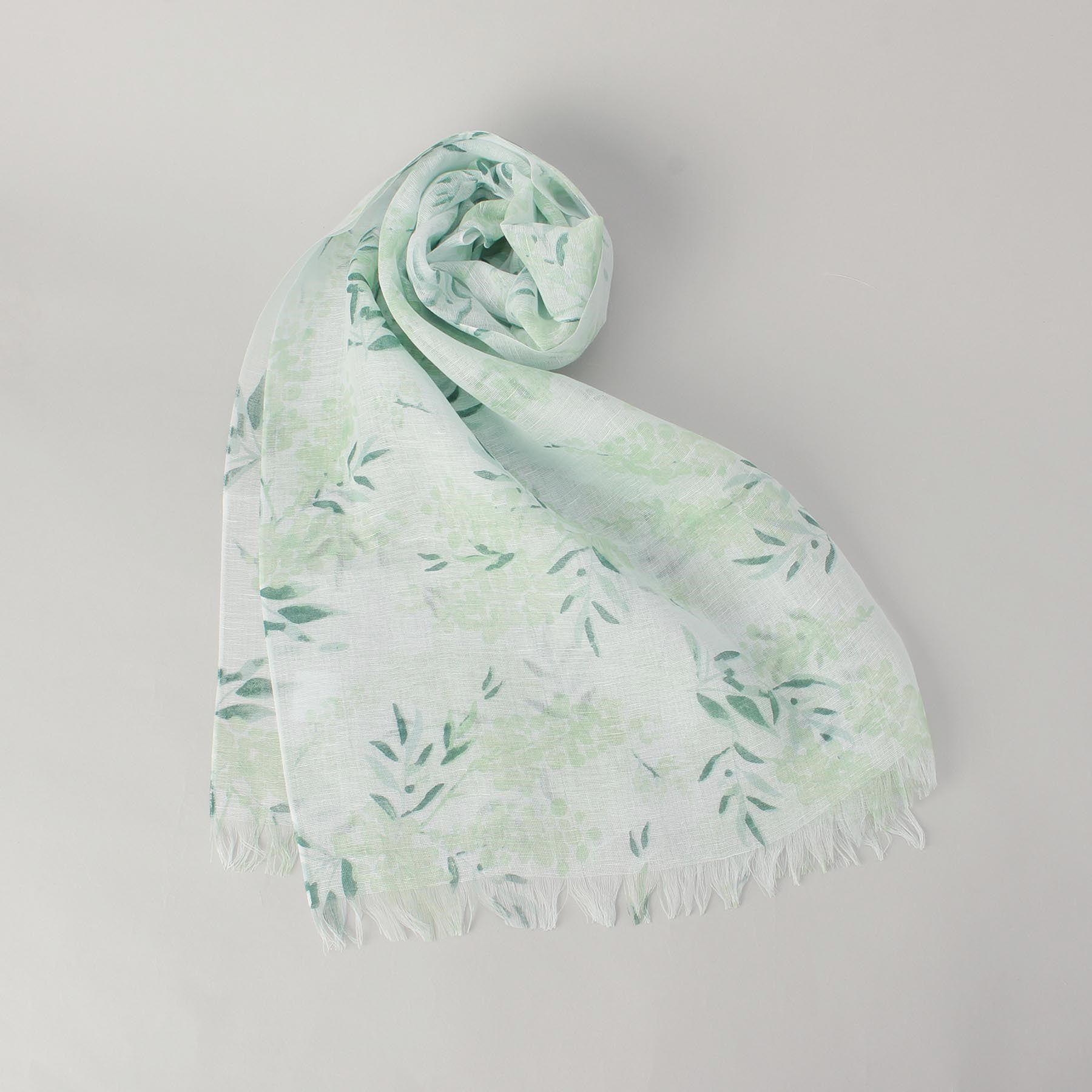 212 KITCHEN STORE「チクチクしない麻ストールミモザのブーケ GR ＜絹屋＞」|ストール|