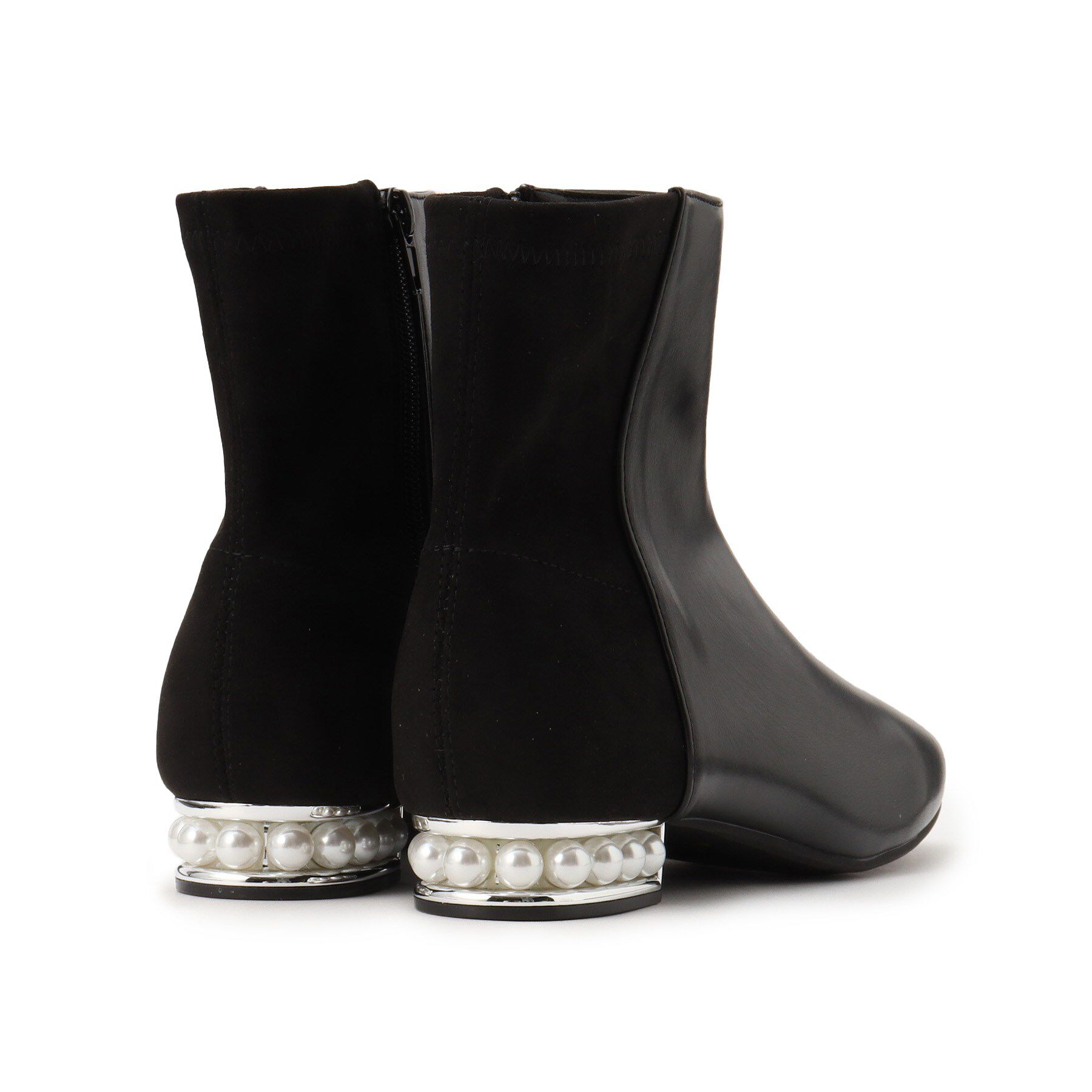 ESPERANZA「パール調ヒールショートブーツ」|ショートブーツ|