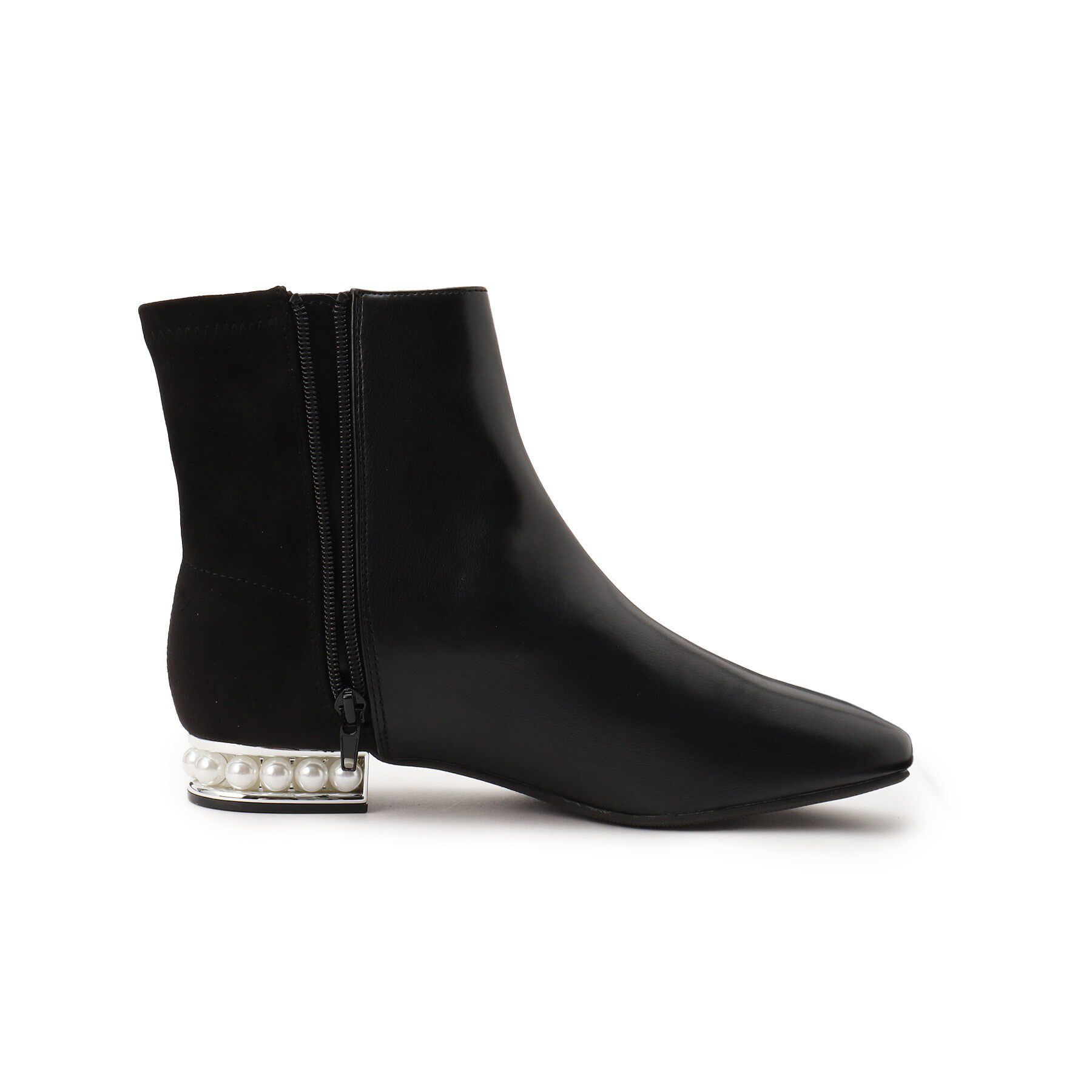 ESPERANZA「パール調ヒールショートブーツ」|ショートブーツ|