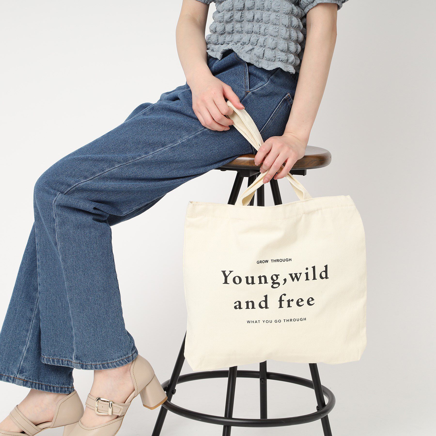 Ober Tashe「プチプラロゴトートバッグ」|トートバッグ|