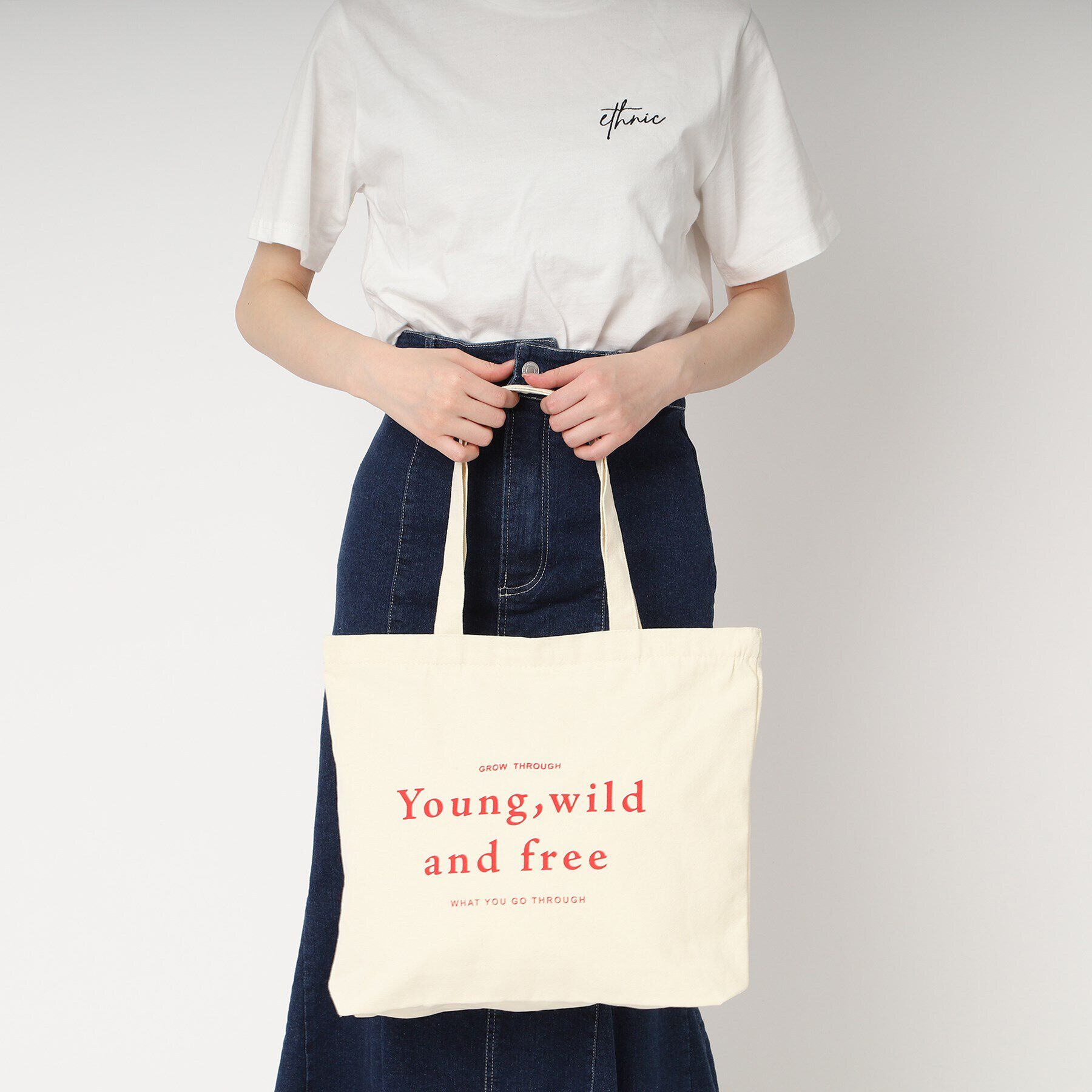 Ober Tashe「プチプラロゴトートバッグ」|トートバッグ|