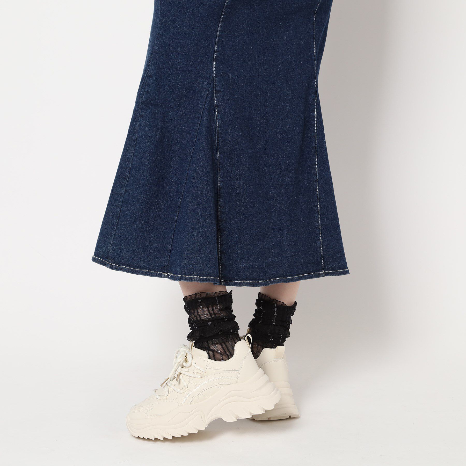 csT&P「厚底ダット韓国風スニーカー」|スニーカー|