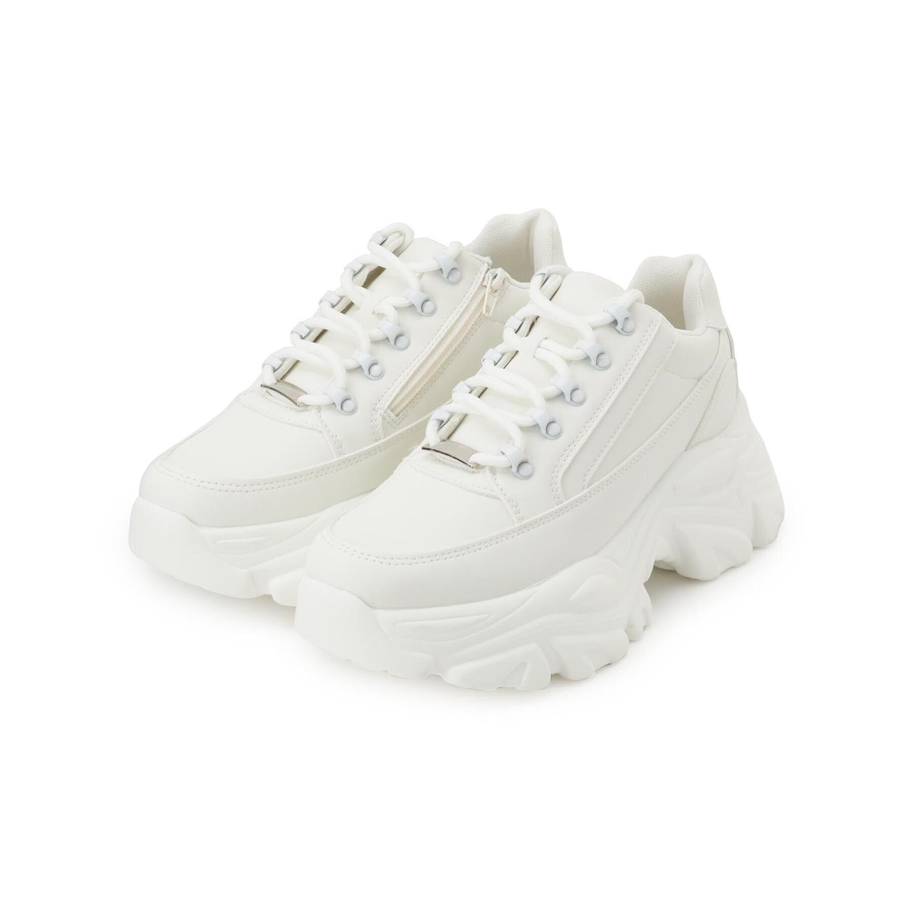 csT&P「厚底軽量スニーカー」|スニーカー|ホワイト(001)