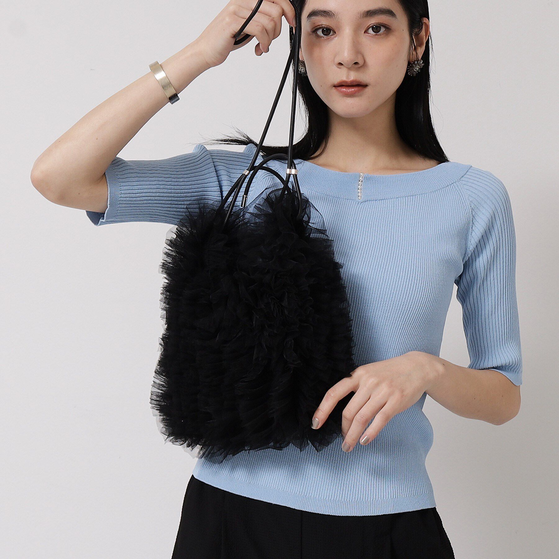 SunaUna「【トレンド／可愛い】チュールバッグ」|ショルダー・メッセンジャー|