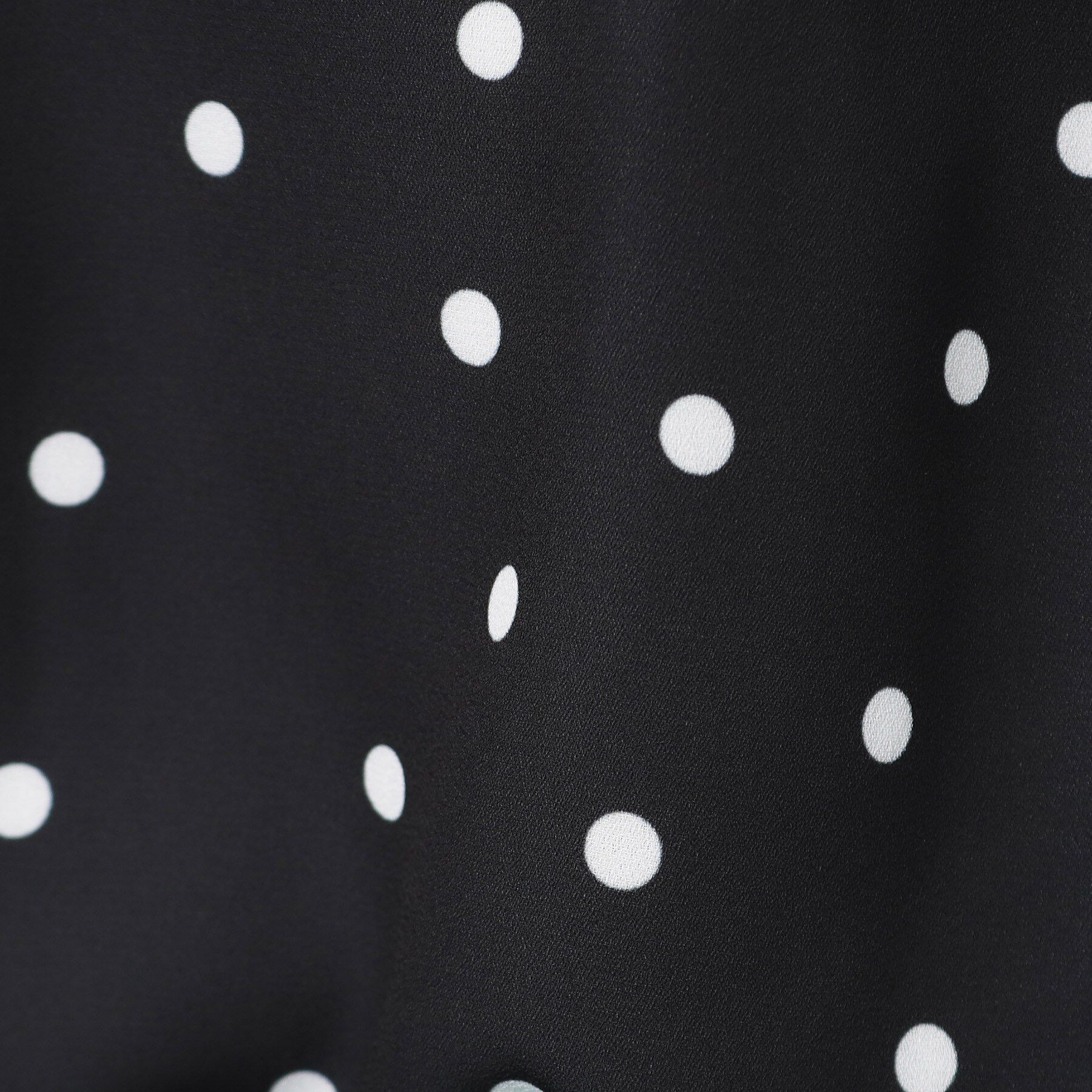 SunaUna「【袖ラッフル／S～L】ドット柄ブラウス」|シャツ・ブラウス|