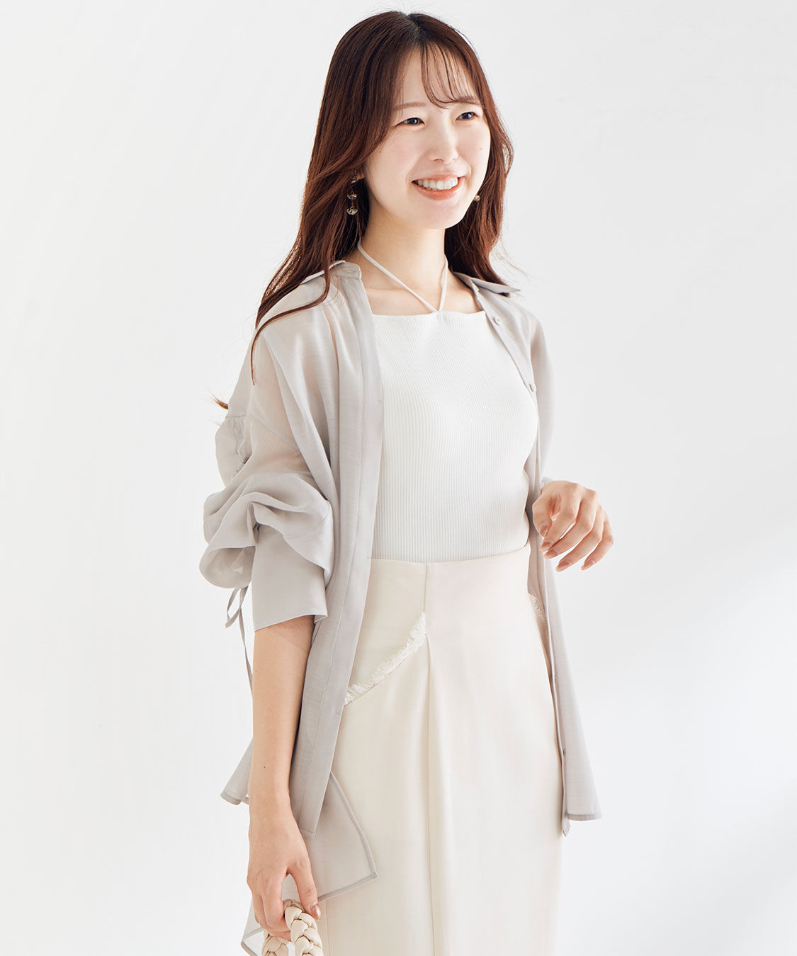 COCO DEAL「ギャザースリーブシアーシャツ」|シャツ・ブラウス|