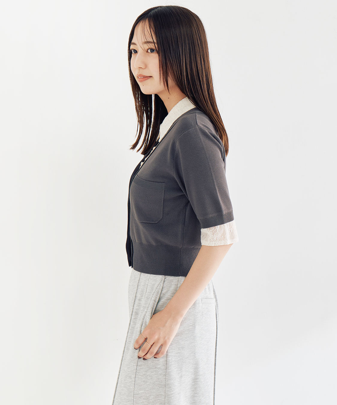 COCO DEAL「レイヤードデザインニット」|ニット・セーター|