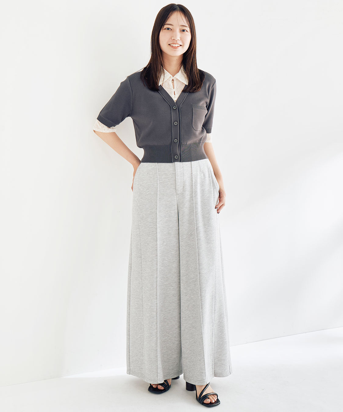 COCO DEAL「レイヤードデザインニット」|ニット・セーター|