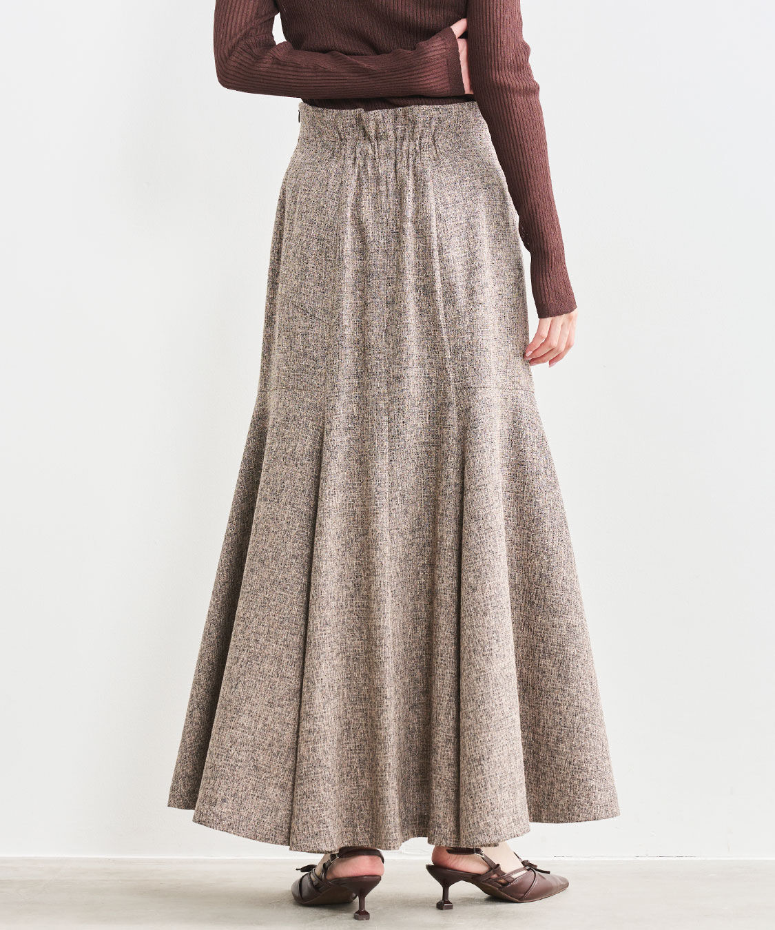 COCO DEAL「ラインデザインツィードマーメイドスカート」|スカート|