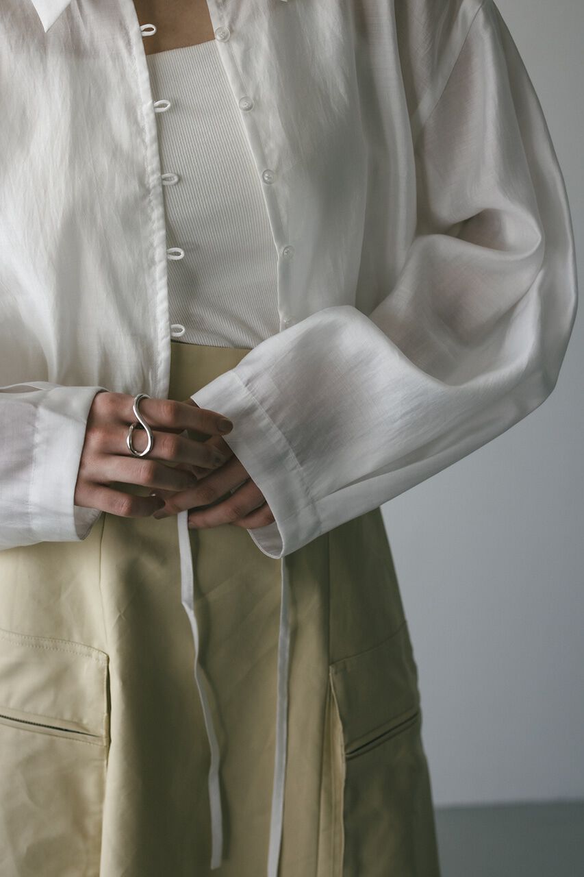 STYLEMIXER「ショートシアーシャツ」|シャツ・ブラウス|