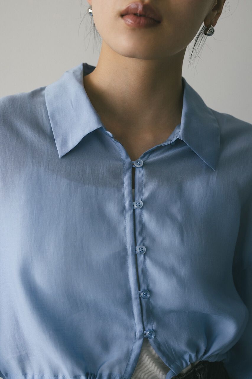 STYLEMIXER「ショートシアーシャツ」|シャツ・ブラウス|